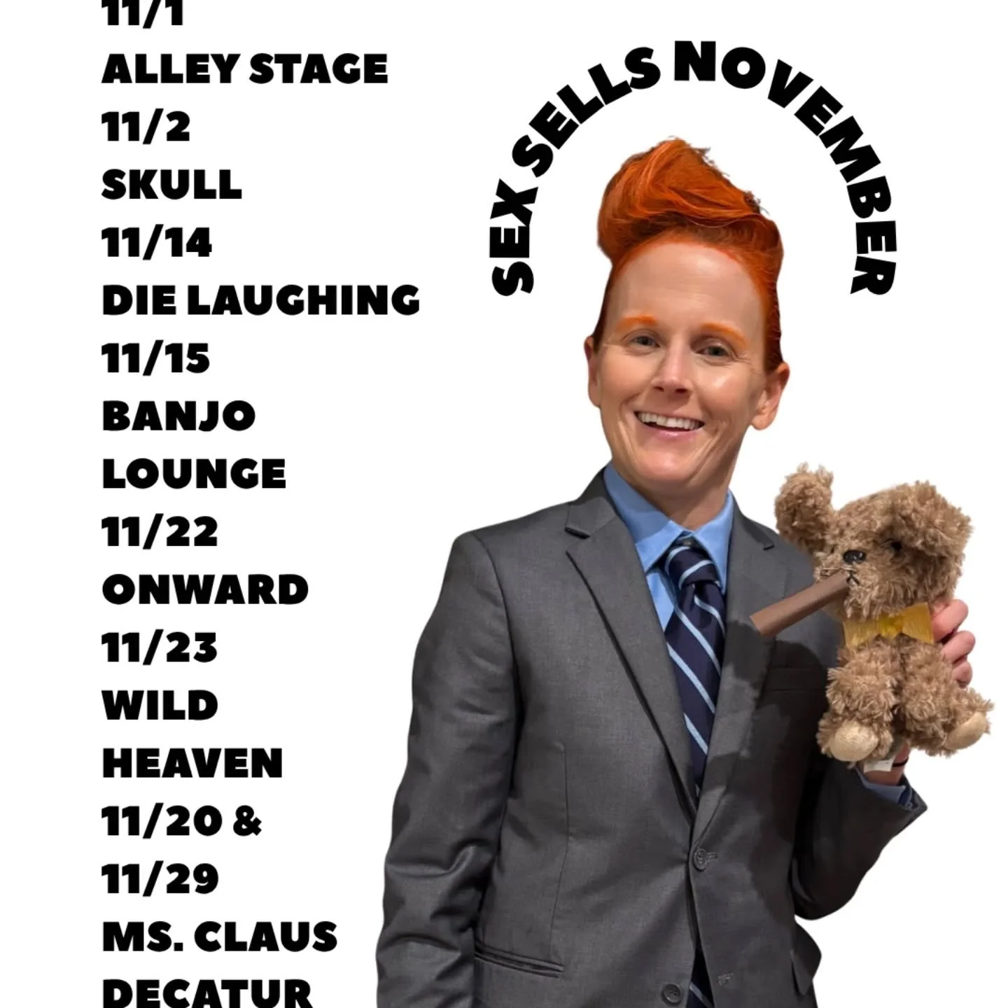 Hate using thirst trap pics to lure folks to shows but limited options when you have no cleavage. I love @teamcoco &amp; may have to make this an annual costume. Happy Halloween &amp; may all the redheads be spared tonight.