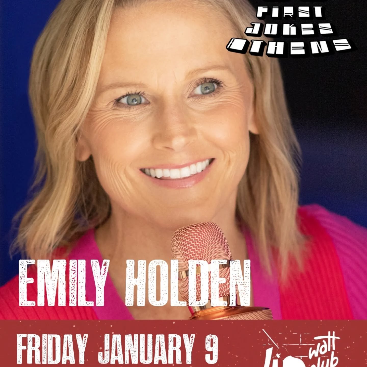 50 1st Jokes is such a fun show concept and even better when you get to do it at the iconic @40wattathens. Thanks you @1upcomedy for making this happen! See ya in Athens, Friday!