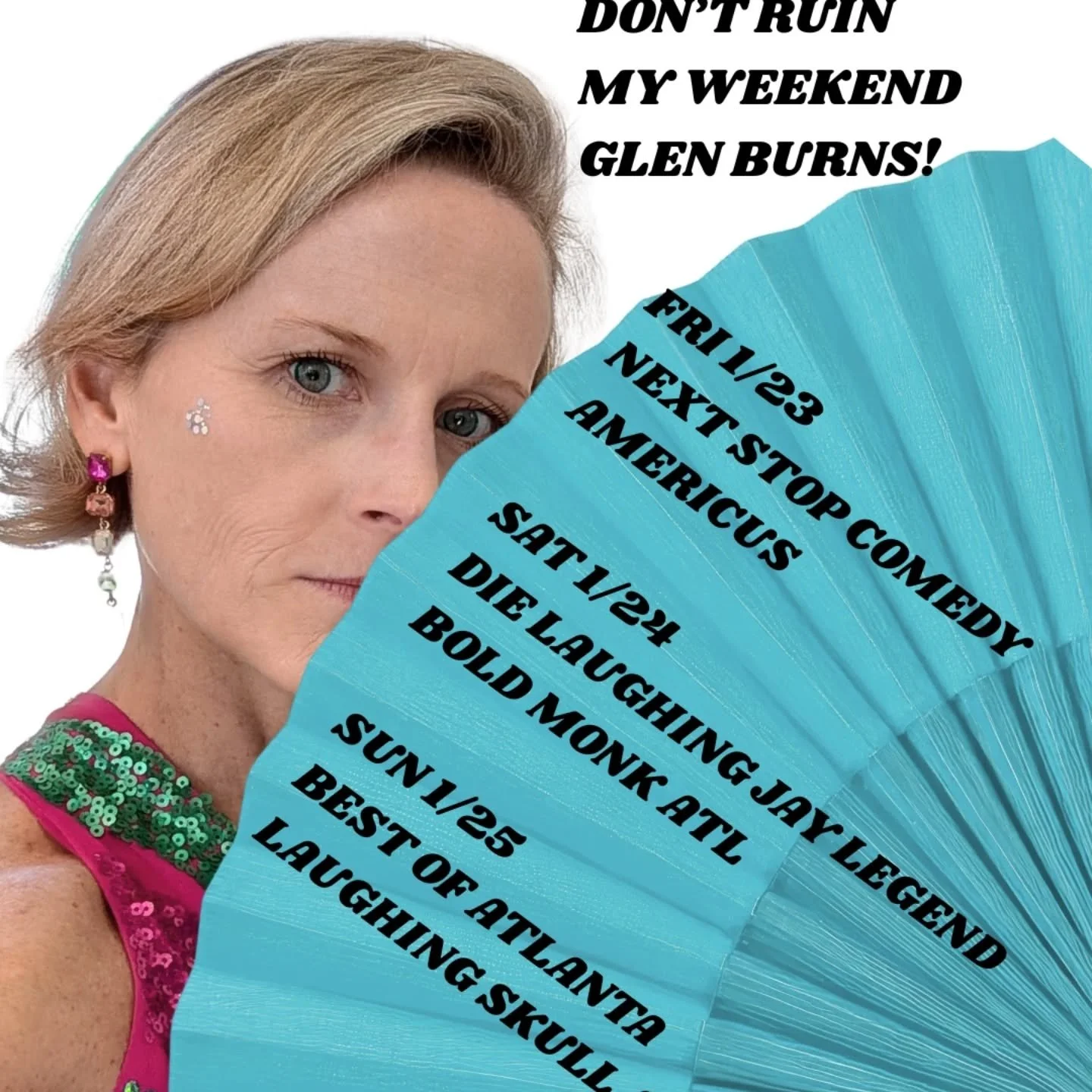 Puzzling was not in my forecast this wknd. Hope to see you at these shows! Who do I know in Americus? Thank you @amybrowncomedy for an annual reason to glam up.