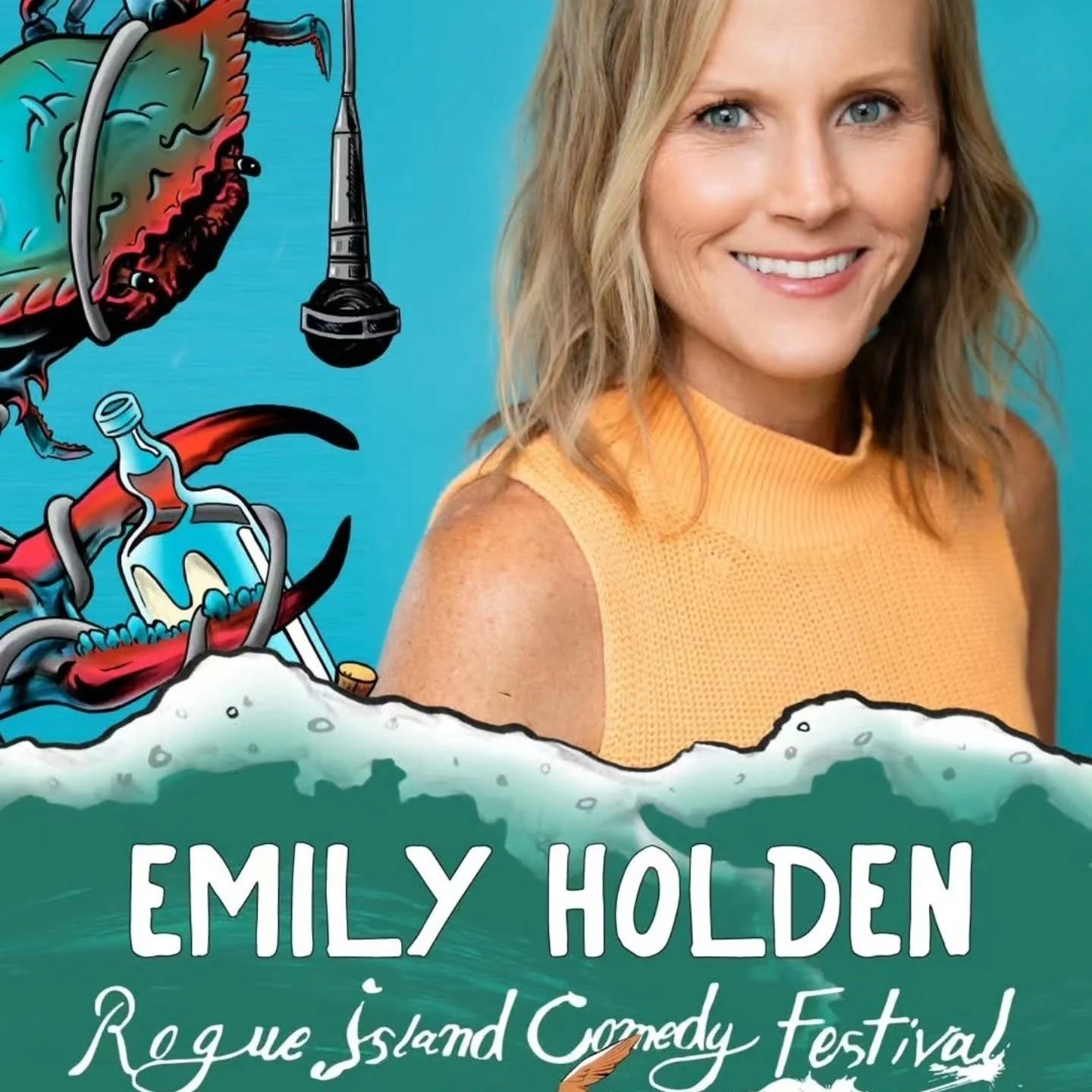 Can't wait to be part of @rogueislandcomedy in a few weeks! I get to be part of some very killer lineups on May 21st &amp; 22nd.  Comics, please send all recs of how to be cool at a festival.