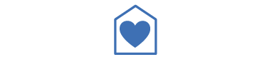 Icon of a house with a heart inside