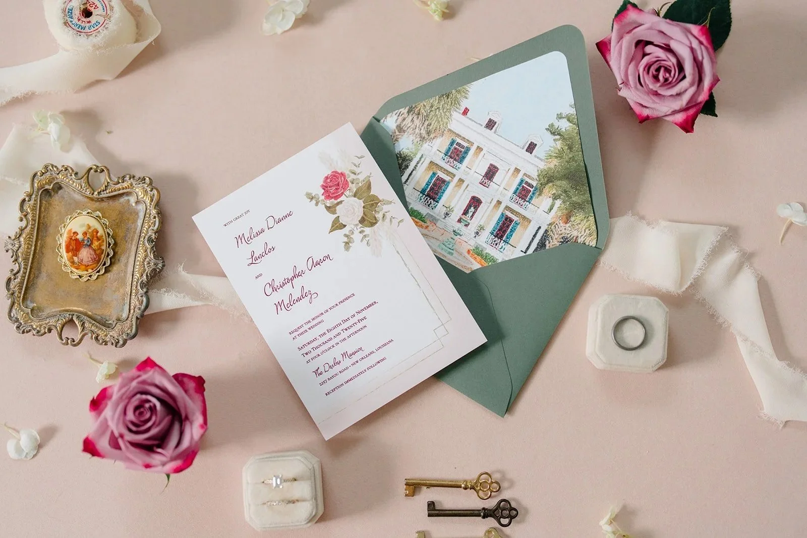 Derbes Mansion Venue Illustration