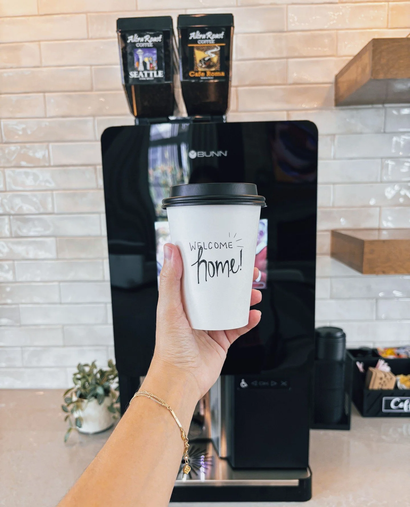 Wednesday feels better with a cup in hand. Stop by our complimentary coffee bar &ndash; it&rsquo;s just another way we say welcome home! ☕🏡