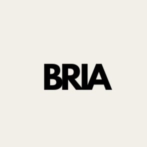 Text "BRIA" in bold black font on a light gray background.
