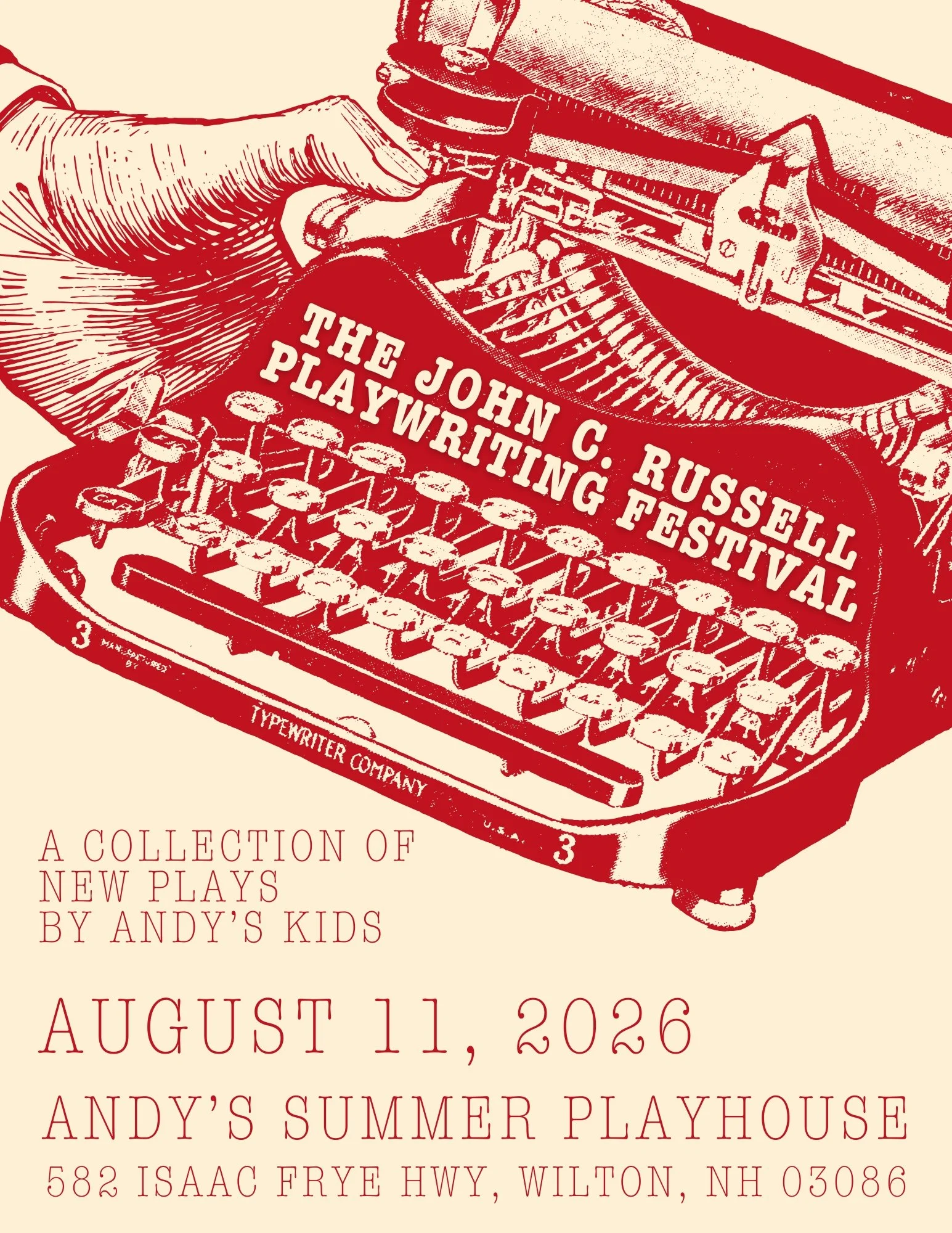 MERCH: 2026 John C. Russell Playwriting Festival Poster