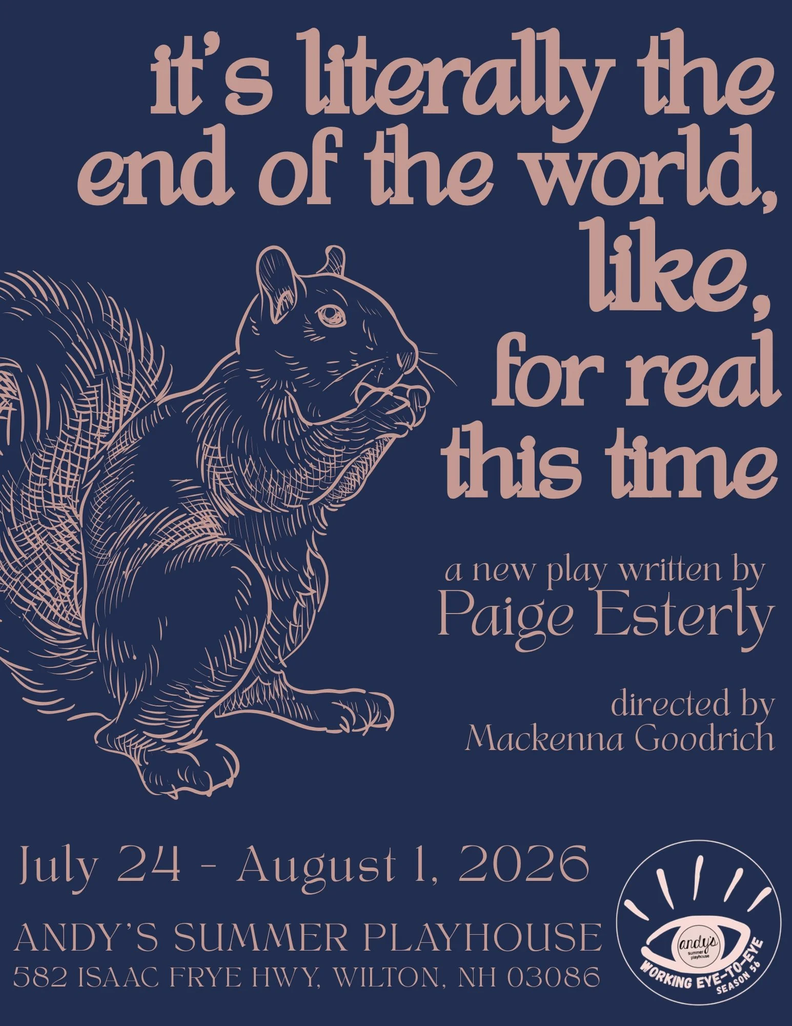 MERCH: it's literally the end of the world... Poster