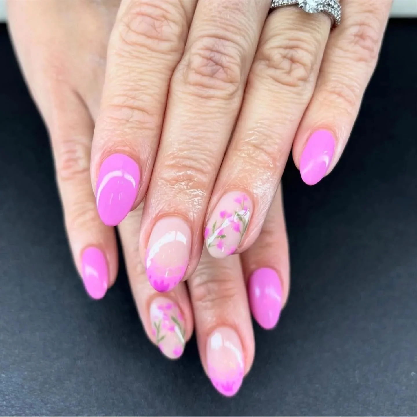Bright fresh nails by @jasmines.nail.bar 😍
She slays it every time!

Book your next set or fill with her by call/text 269-716-4634

#pinknails #floralnails #lacenails #nailart #nailinspo #naildesigns #prettynails #elegantnails #manicuregoals #nailfa