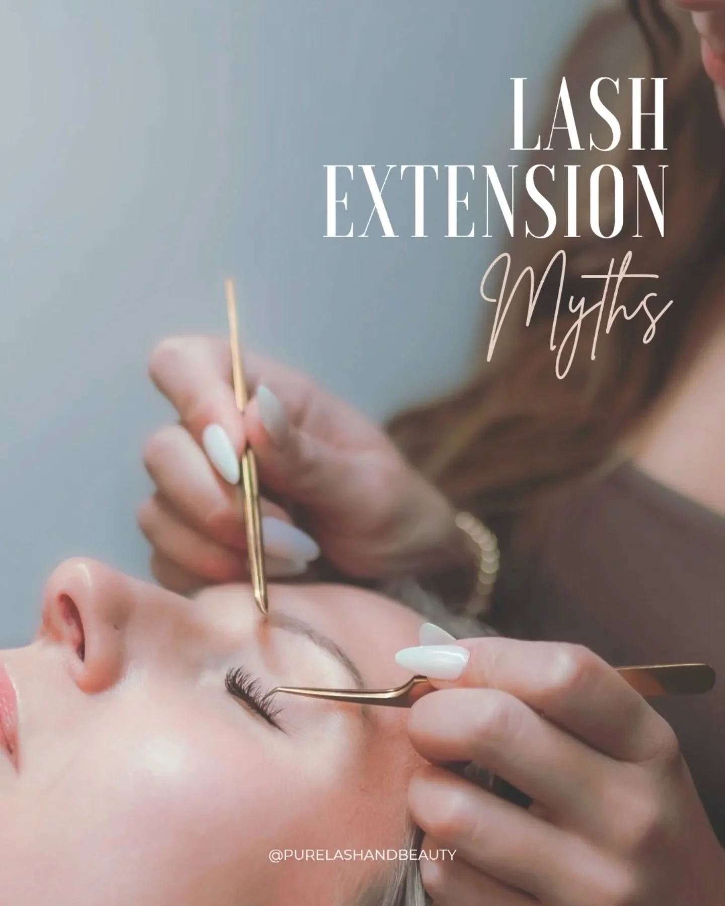 𝑀𝑦𝑡ℎ 𝑣𝑠. 𝐹𝑎𝑐𝑡 💙
There are so many misconceptions out there
Let&rsquo;s clear up a few:

❌ Myth: Lash extensions damage natural lashes permanently
✅ Fact: With the right products &amp; techniques, your natural lash health is protected.

❌ My