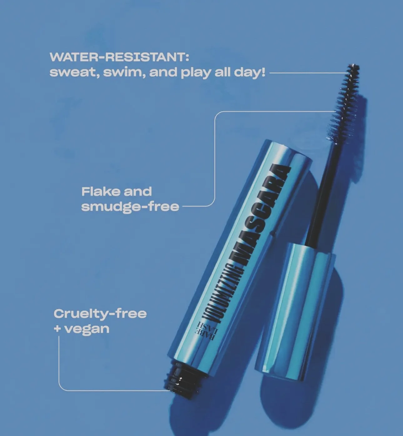 Babe Lash Volumizing Mascara is not your usual volumizing mascara - not only does it give you instant lash volume but the formula is enhanced with ingredients like peptides and biotin to deliver hydration to your lash line, giving you healthier and s