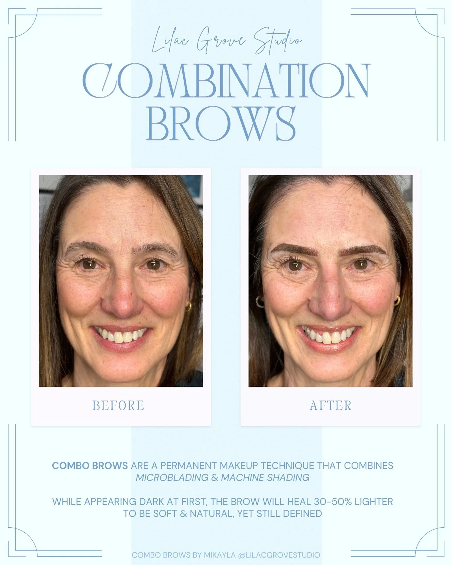 Here at Pure we focus on Permanent Makeup that suits YOU, not the trends. Mikayla custom mixes pigment based off your own skin undertones, and maps a brow based on your own hair growth and bone structure. 

Permanent Makeup heals 20-50% lighter depen