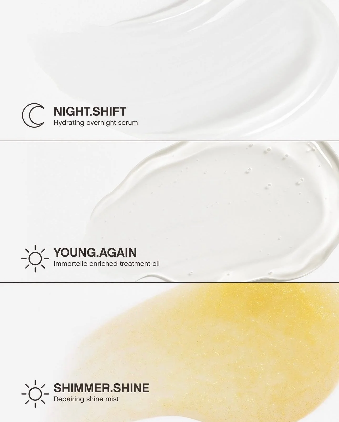 Hydrate, Protect &amp; Shine &mdash; together offering the 24/7 care your hair needs
Pick up this Kevin Murphy trifecta at Pure Lash &amp; Beauty 

#kevinmurphy #km #haircare #hairproduct #salonkalamazoo