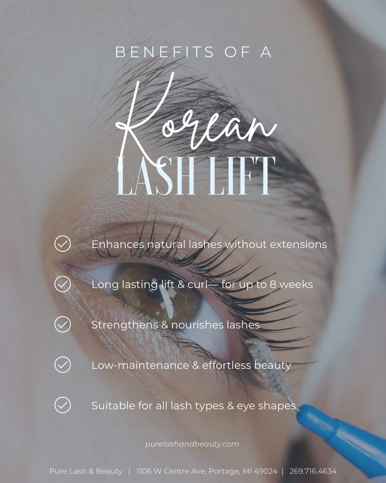Simplify your beauty routine while also nourishing &amp; strengthening your lashes with a Korean Lash Lift 🪽

Call/text us to book 269.716.4634

#koreanlashlift #lashliftandtint #healthylashes #koreanlashliftkalamazoo #lashlift