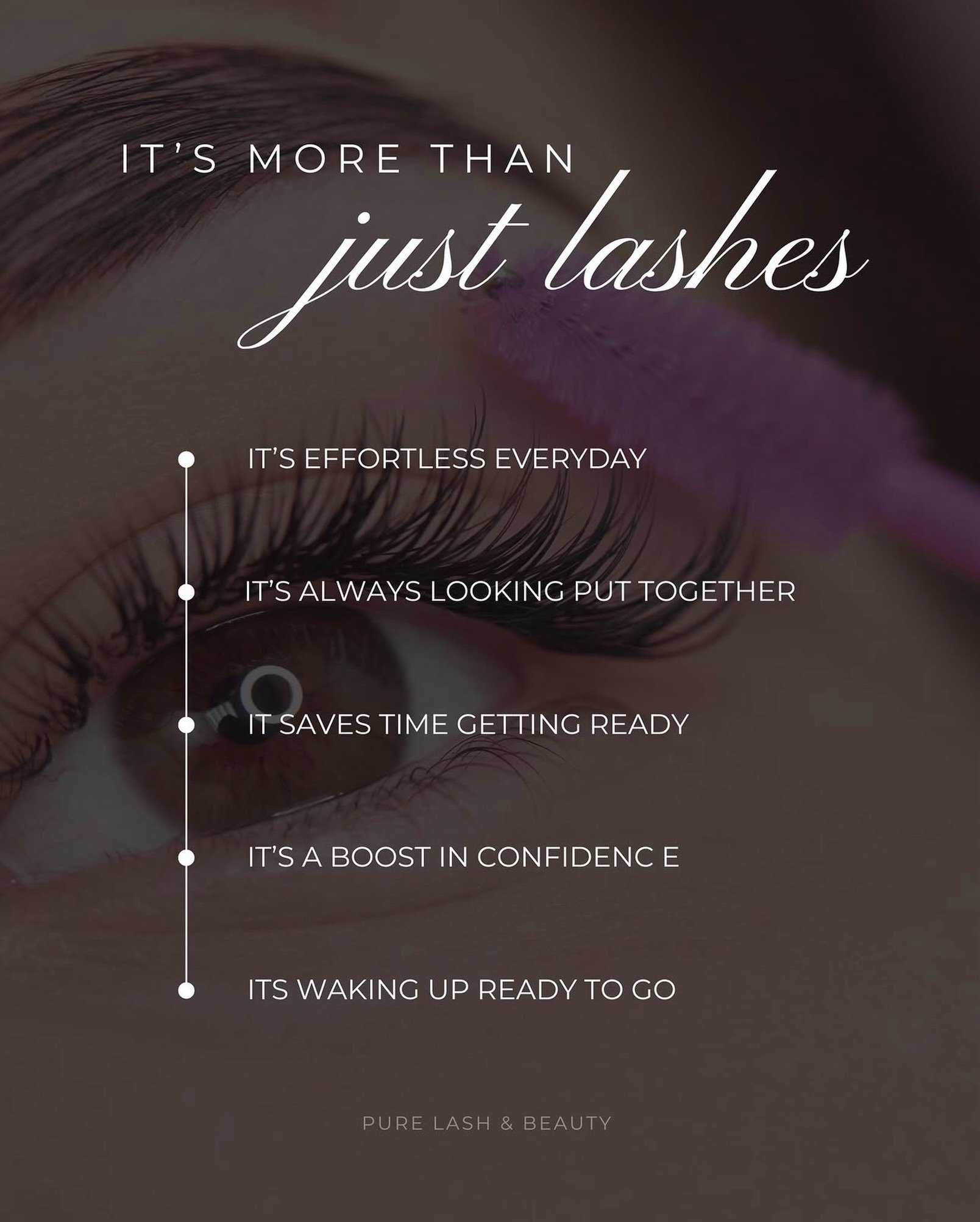 Elevating your lash game is not just about your lashes &mdash; whether you choose Lash Extensions or a Korean Lash Lift &amp; Tint, our specialists will always keep you saving time &amp; looking and feeling your best 🤍

Book your lash appointment wi
