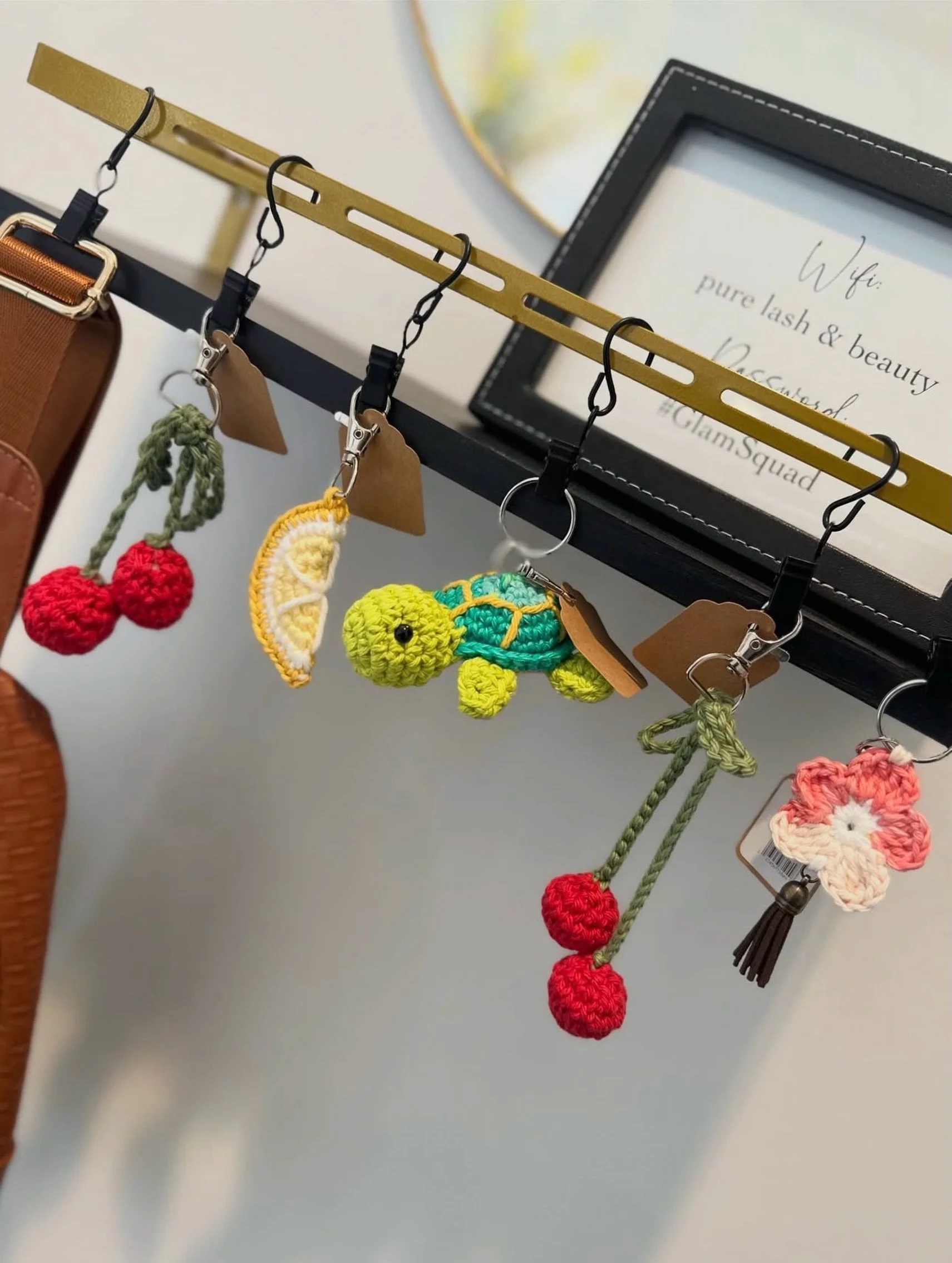 The cutest handmade keychains by a local artisan available at Boutique at Pure 🌸🐢🍒
Support local and pick up yours asap! They&rsquo;re going fast!

#crochetkeychain #crochetartist #localartist #shoplocal #boutiqueshopping