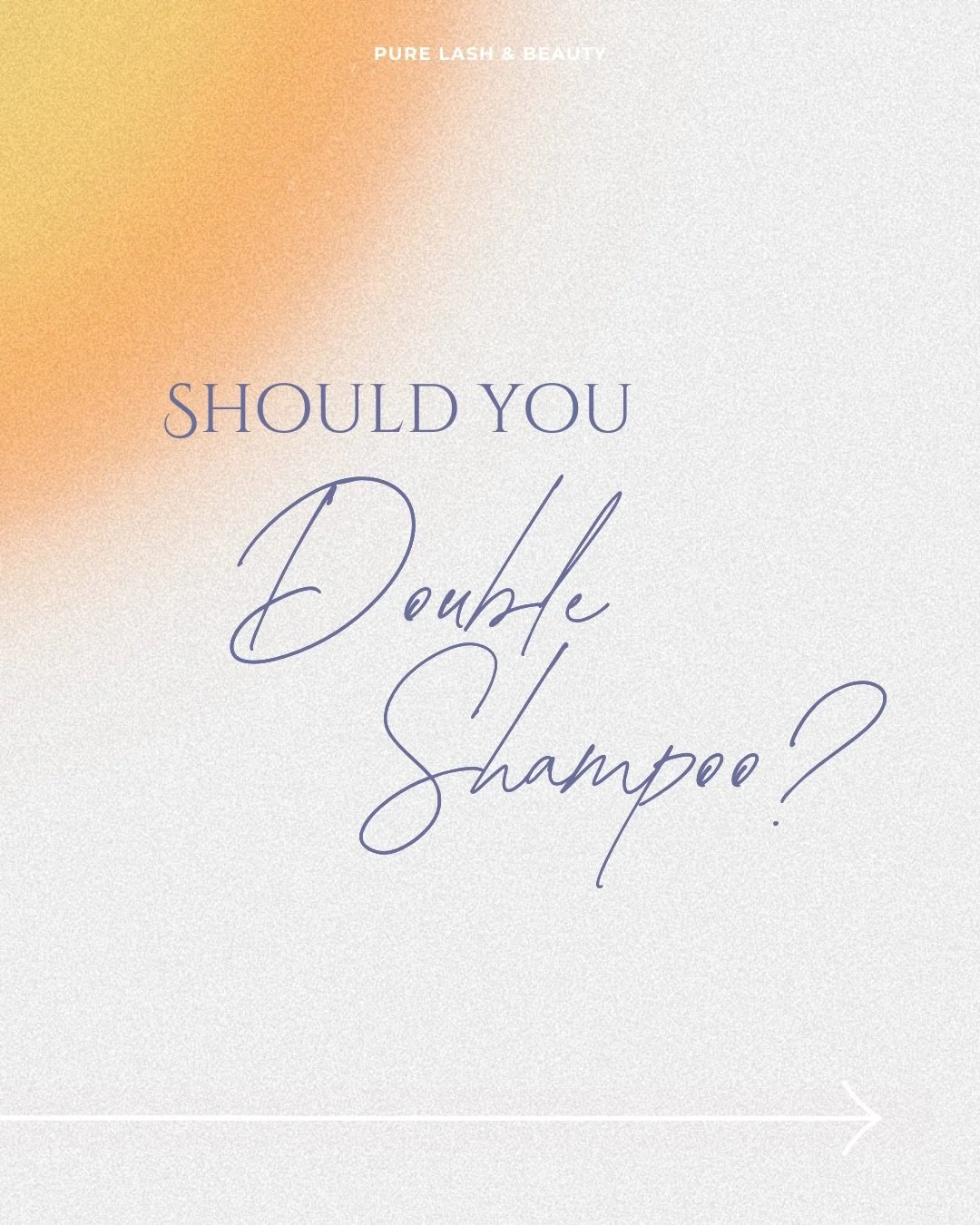 Double shampooing makes a bigger difference than most people realize.

The first wash breaks through oil, sweat, dry shampoo, and product buildup. The second wash is what actually cleans your scalp and leaves your hair feeling lighter, fresher, and m