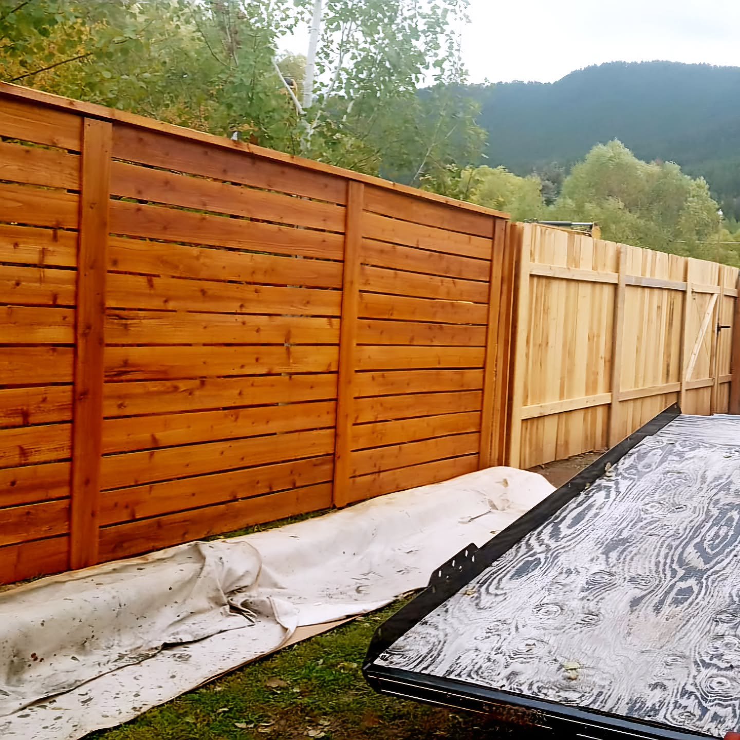 Stain fence