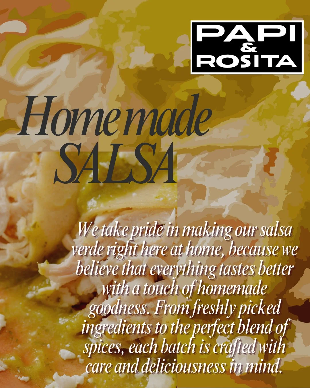 We make our salsa verde from scratch because everything tastes better with homemade flavor. Did you know our delicious salsas are crafted by us? 🌿✨