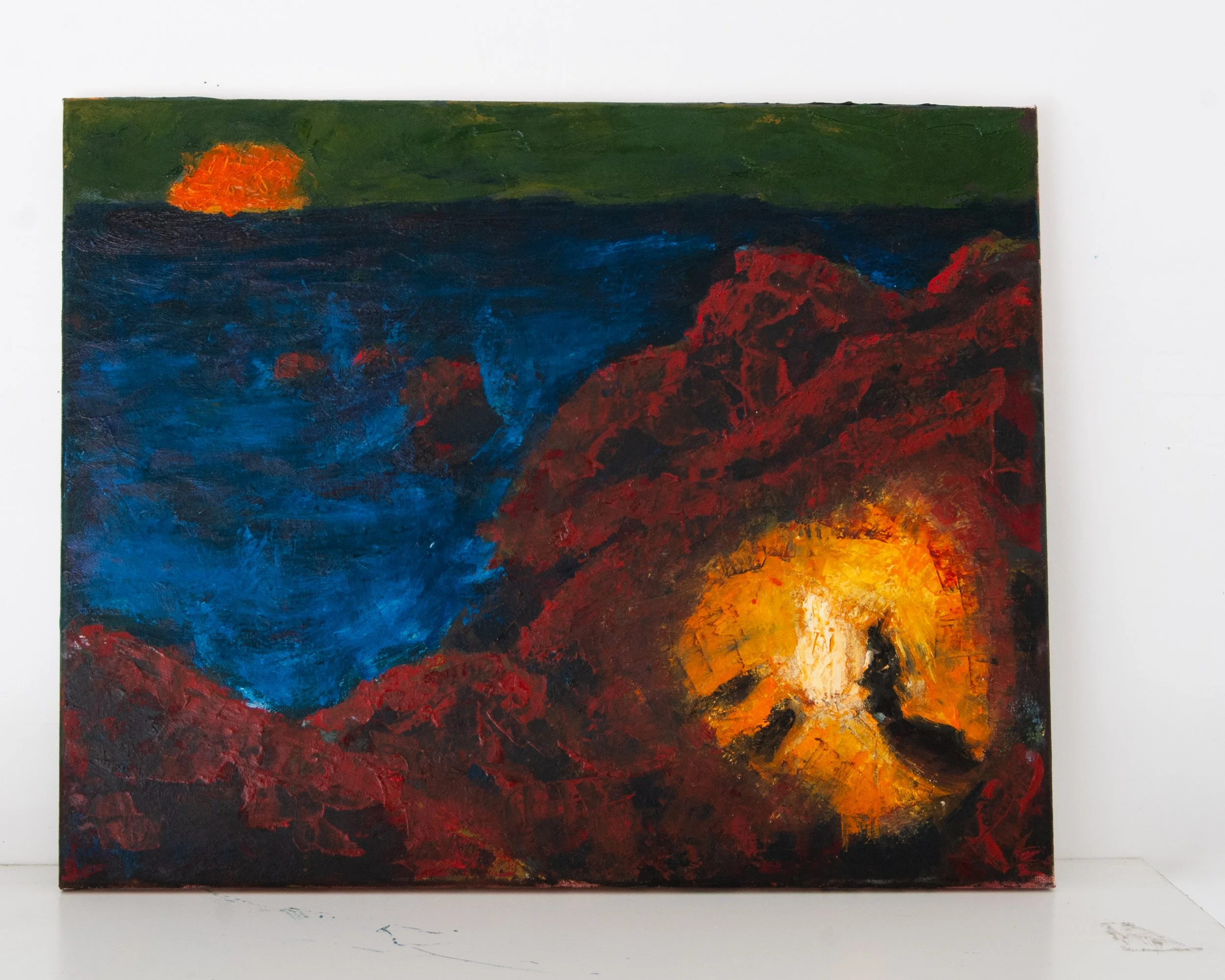 What is Believed, Amidst Survival?, 2025, Oil On Canvas, 50 x 40 cm  