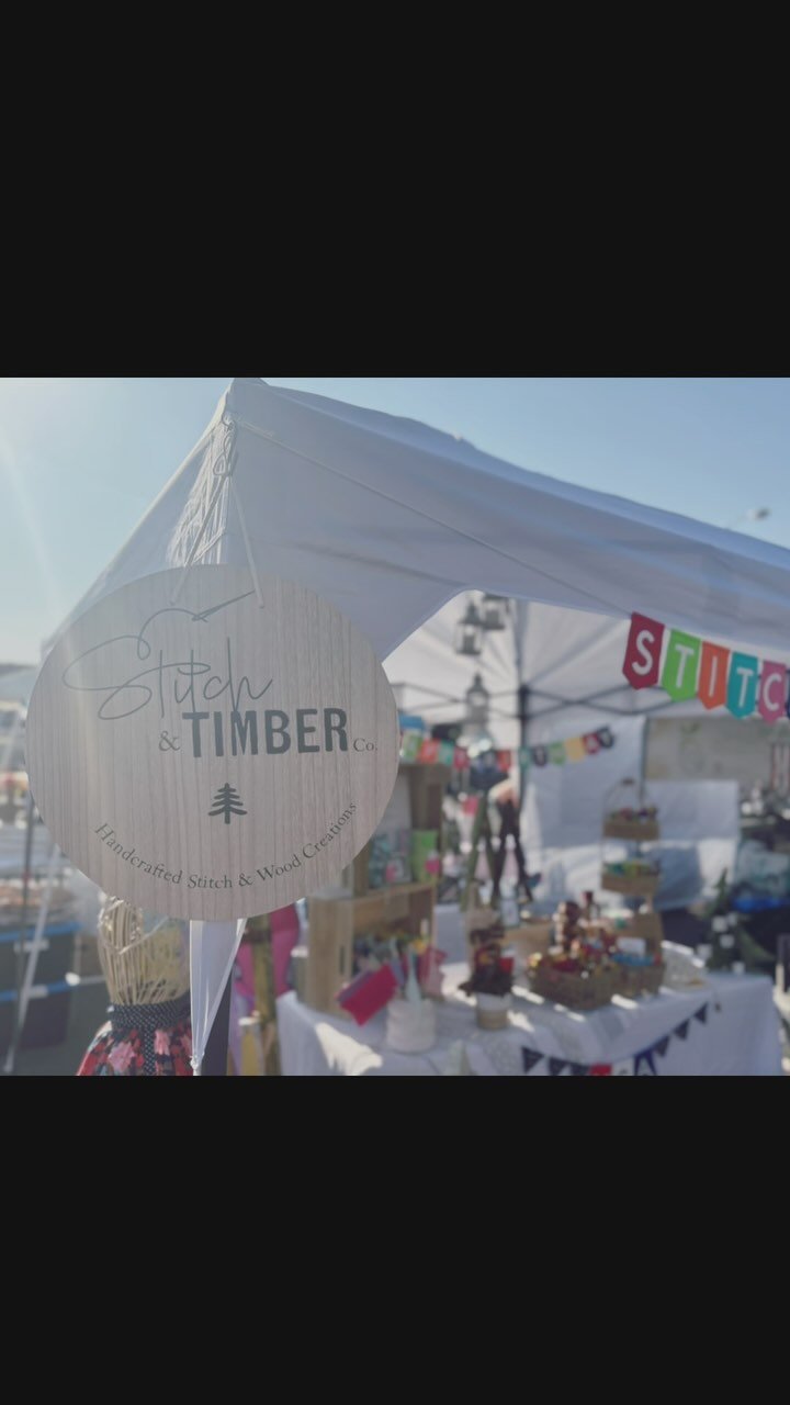 What a day!
Our very first craft show as Stitch & Timber Co. is officially in the books, and we’re so grateful to everyone who stopped by, shopped handmade, and showed us love.
Biggest lesson learned? Wind is no joke. A huge thank-you to o