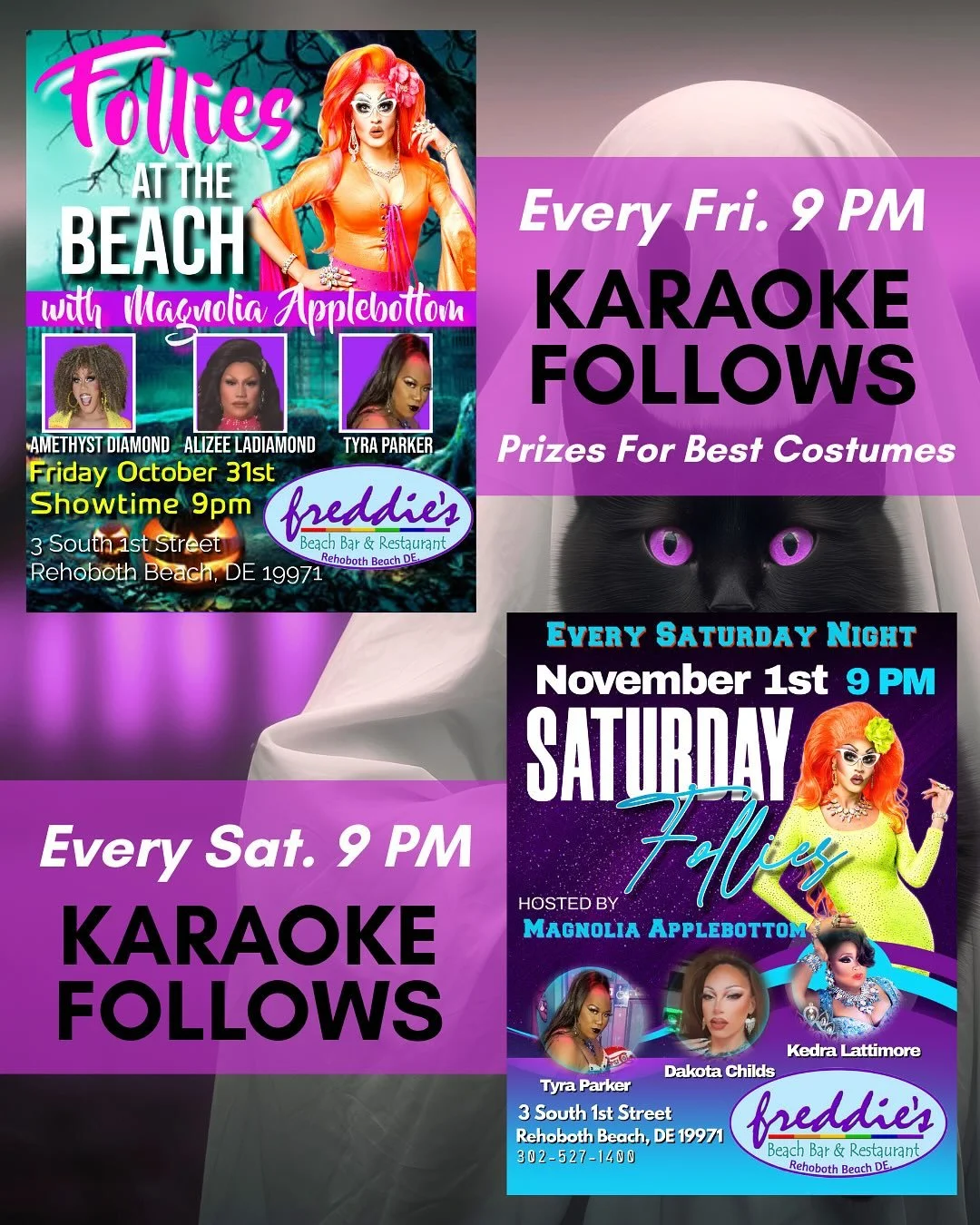 🎉This Friday, we&rsquo;re turning up the spooky fun &mdash; with $100 to the best costume and prizes for the runner-ups!

👻Get ready for a killer show, a great time, and a whole lot of Halloween mischief. So grab your friends, wear your best costum