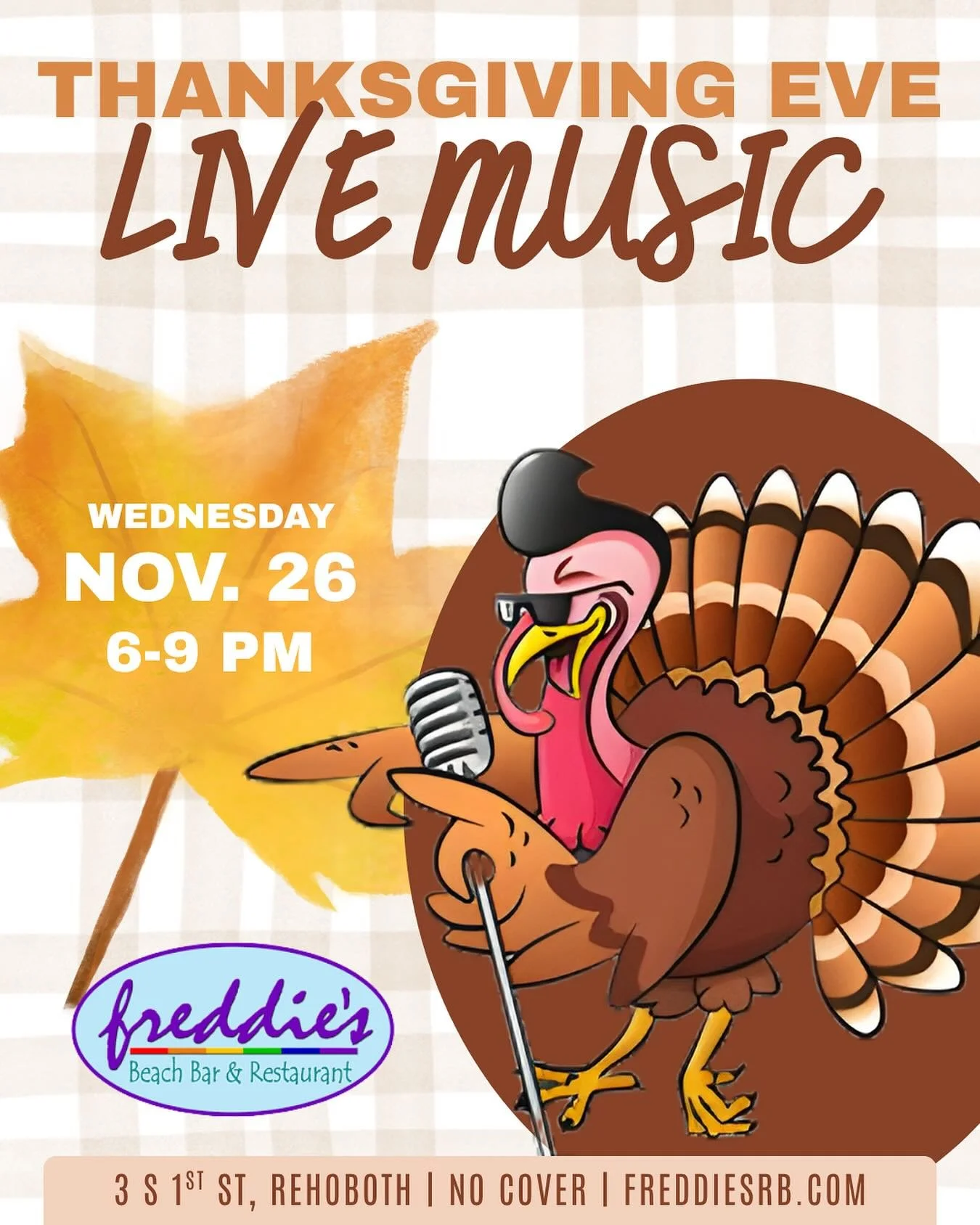 Come relax, drink, and vibe before the big Thanksgiving day&hellip; I don&rsquo;t know about you, but I&rsquo;ll definitely need it😅

🎉Please note we will be closed on Thanksgiving day to give the Freddie&rsquo;s team some time with family and frie