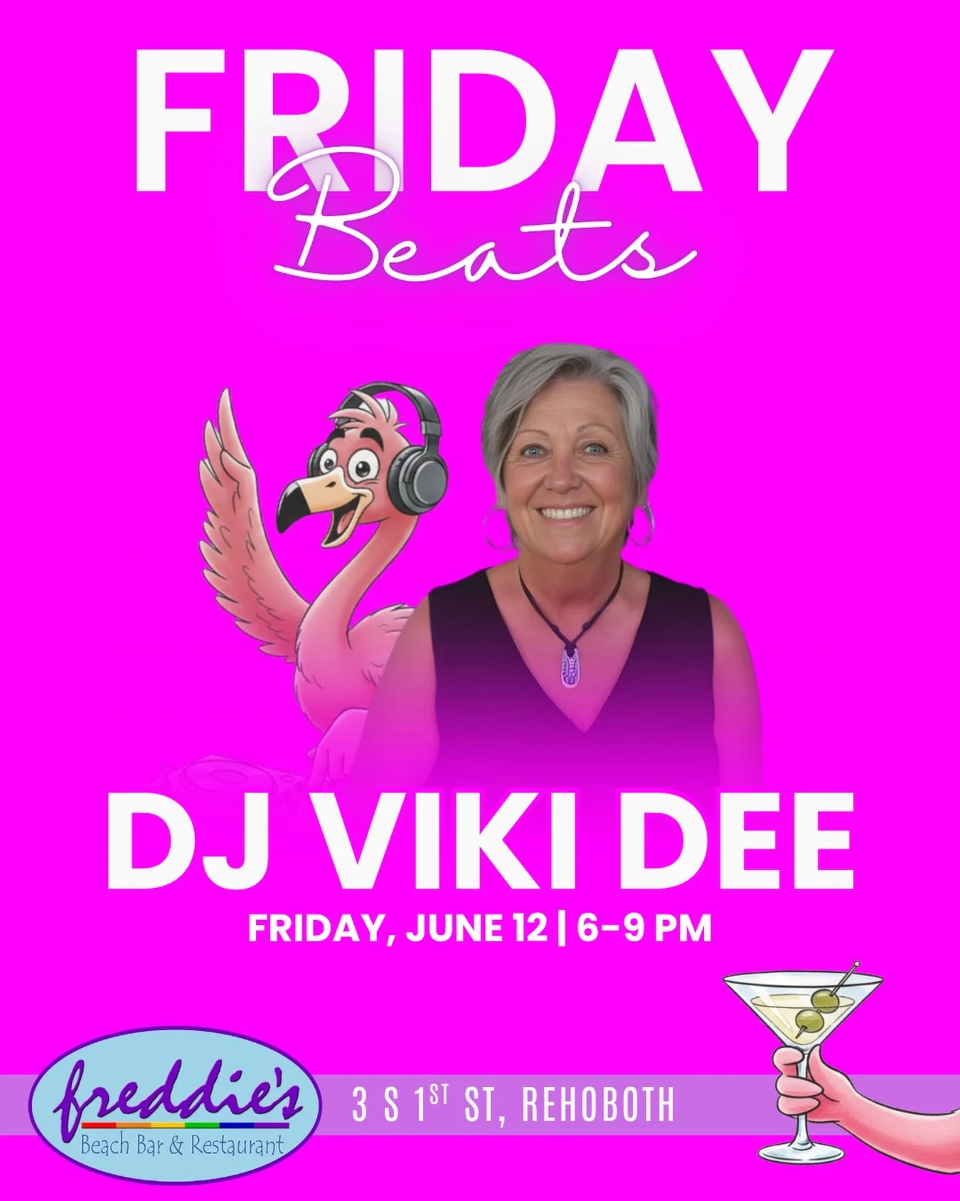 Shesss BACK! 🎉 #DJVikiDee returns THIS FRIDAY (06/12) for some Friday beats to kick off your weekend!

Join us from 6&ndash;9 PM this Friday for cold drinks, great food, and unbeatable vibes!

#Rehoboth #Lewes #DeweyBeach