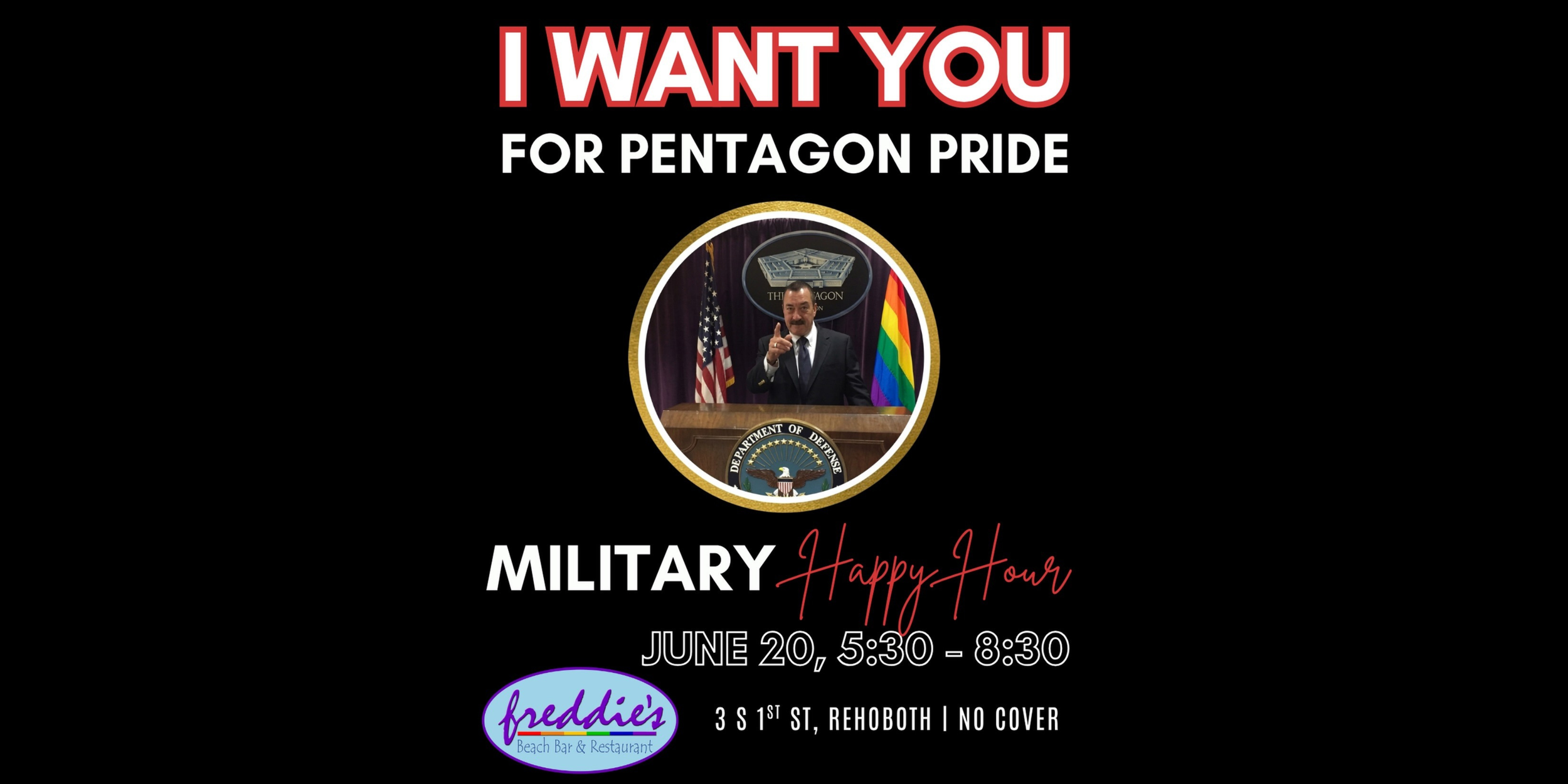 Military Happy Hour at Freddie's!