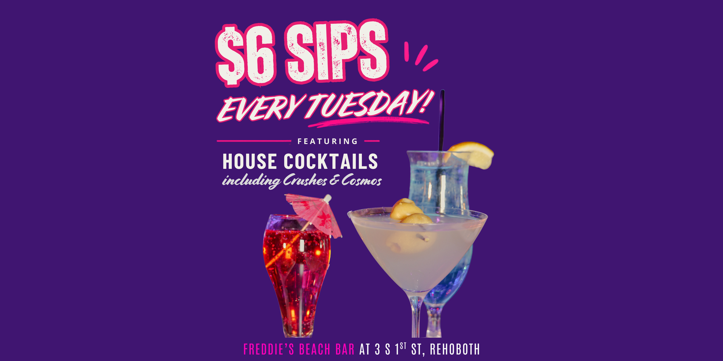 $6 Sips Tuesday – Sip Happens