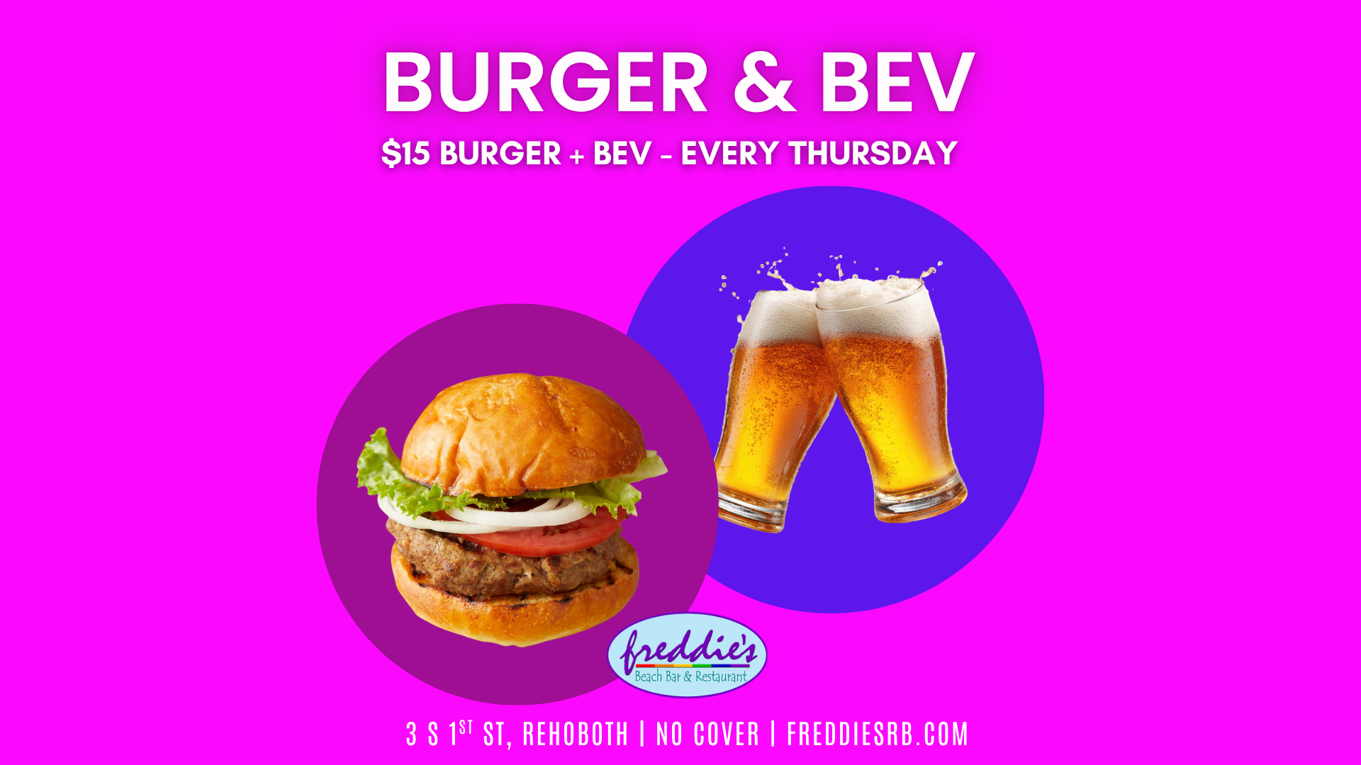 Burger &amp; Bev Special every Thursday