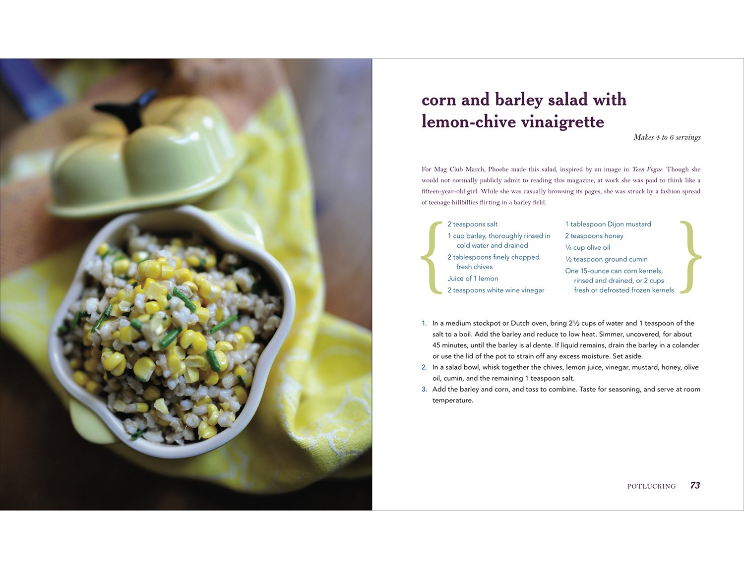 Cookbook interior design