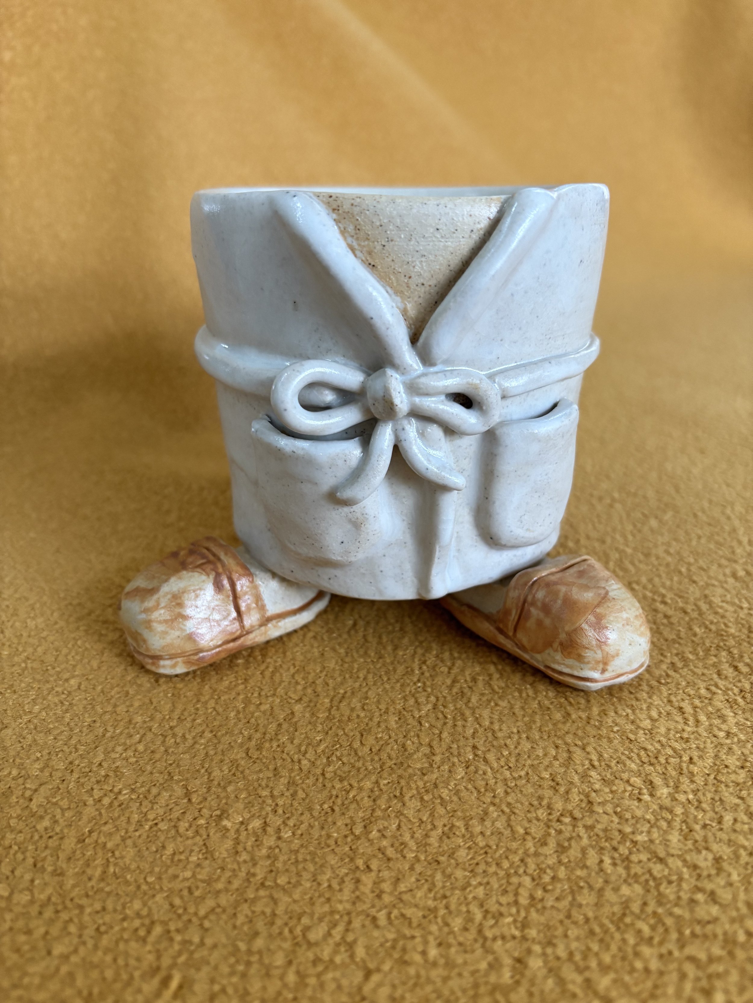 Robe and Beige Slippers Mug