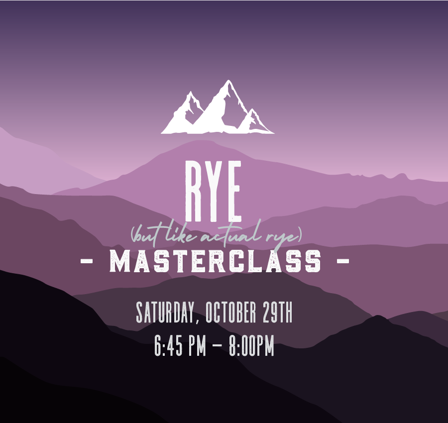 Masterclass 4: Rye Whisky
