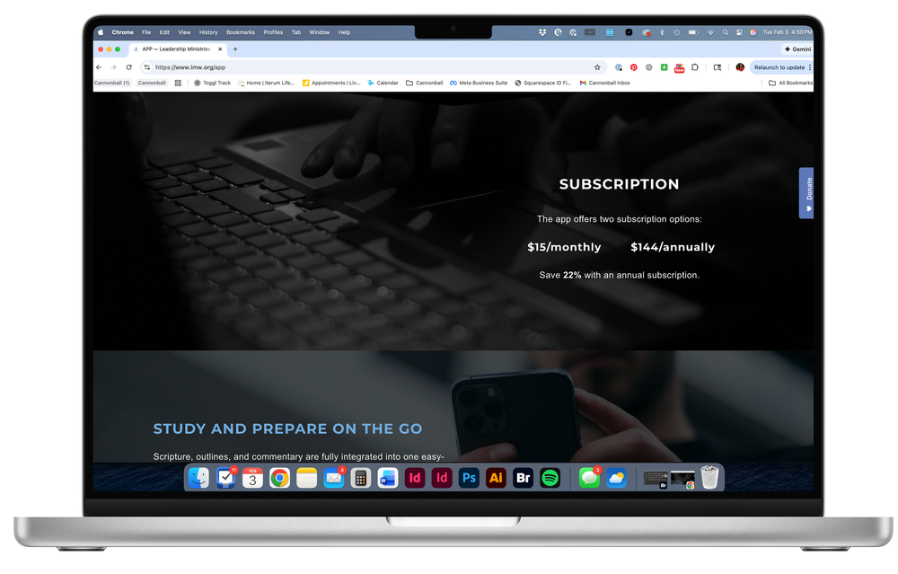 EVERYWORD in a browser on a laptop