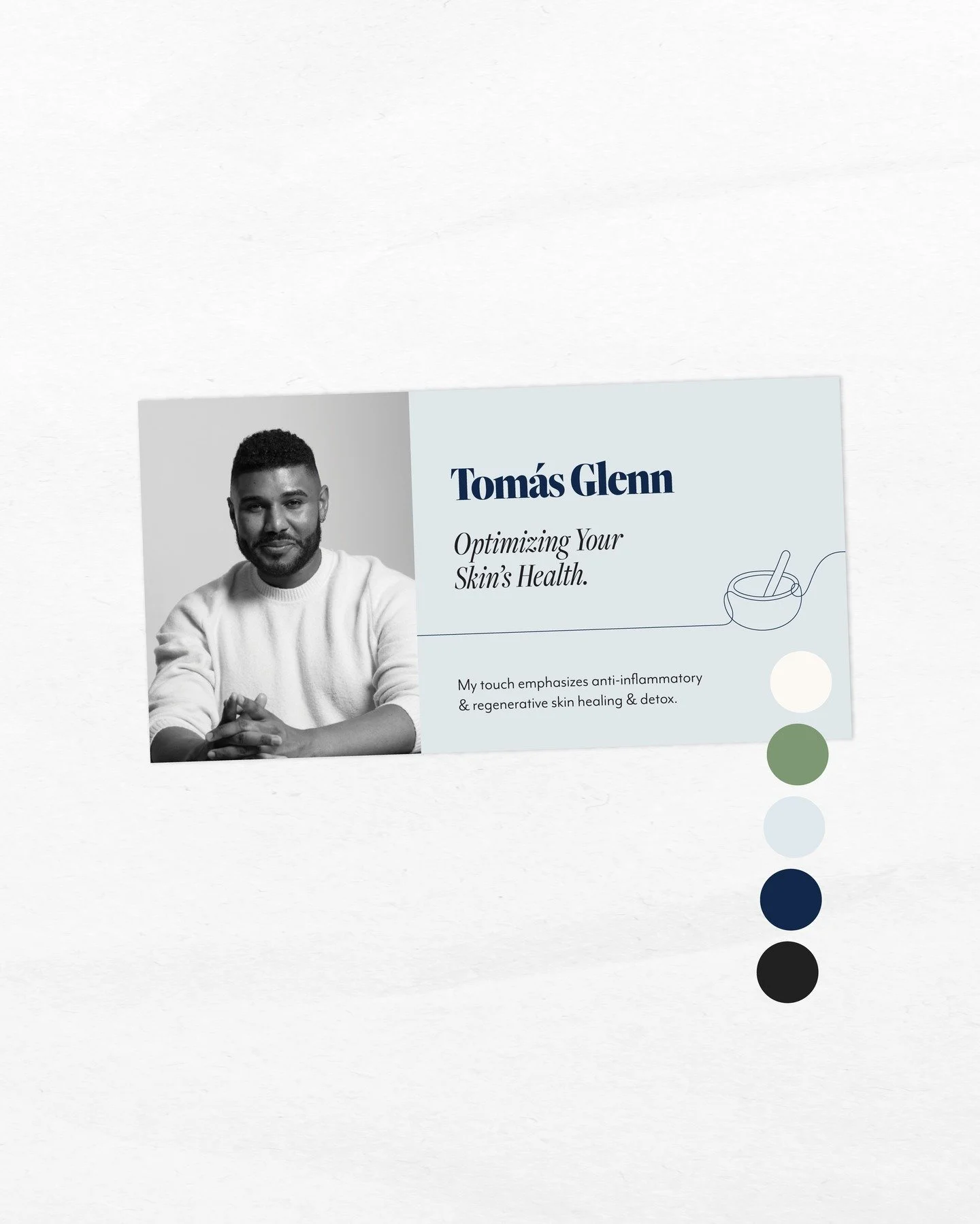 BRAND REVEAL: tom&aacute;s skin studio 🧖&zwj;♀️&nbsp;mobile skin services + relaxation in the NYC area 🫧

DELIVERABLES: logo, type suite, color palette, illustrations, print collateral, social posts (+ more to come!)

when designing this visual ide