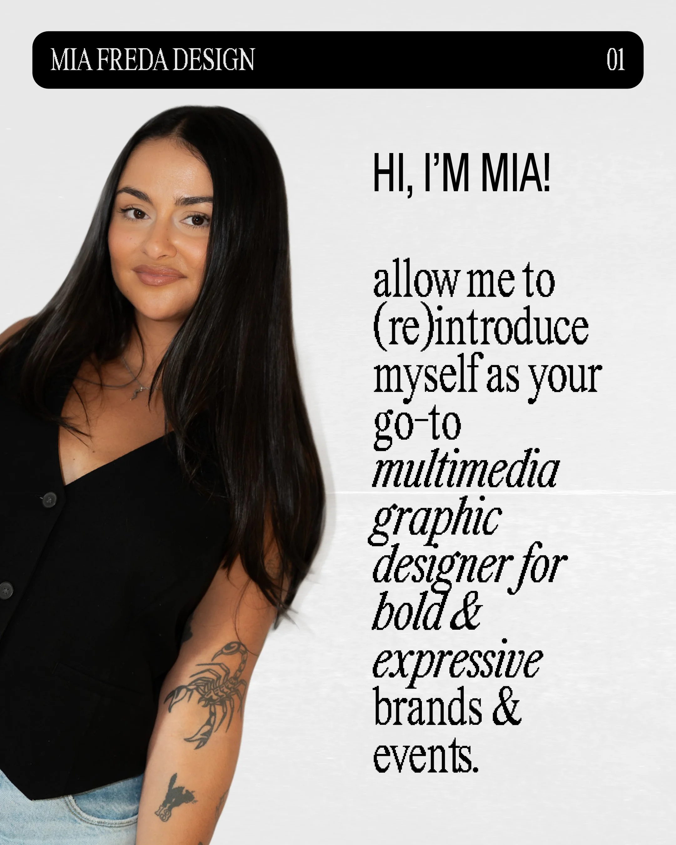 HI 👋🏼 i've been working on this shit for a whileeeee and am so excited to finally share this "rebrand" (i'm really just finally deciding to lean into myself and what i enjoy doing most)

check out my website, miafreda.com, for a more thor