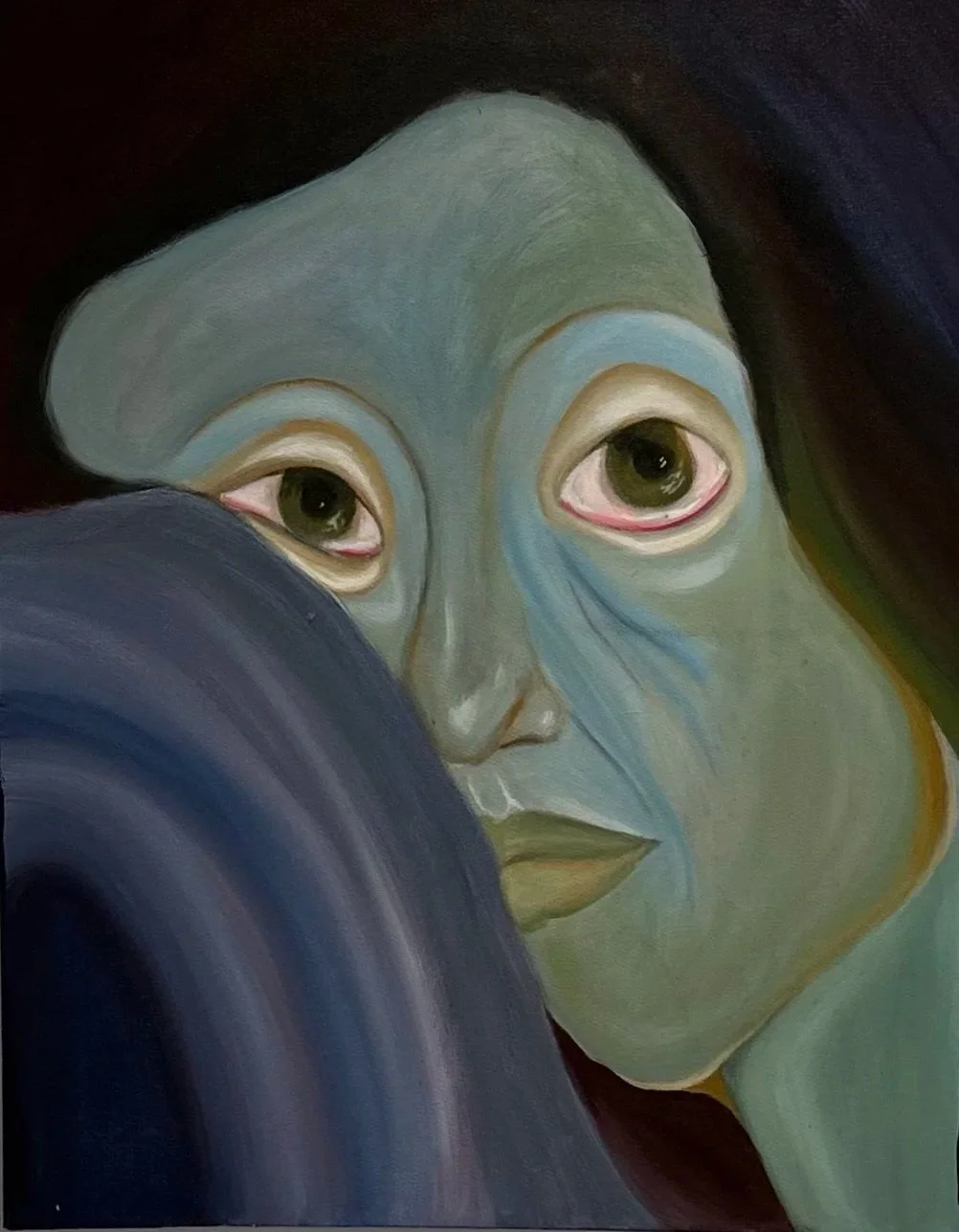 "To Climb The Cliff", Acrylic on Canvas 2023