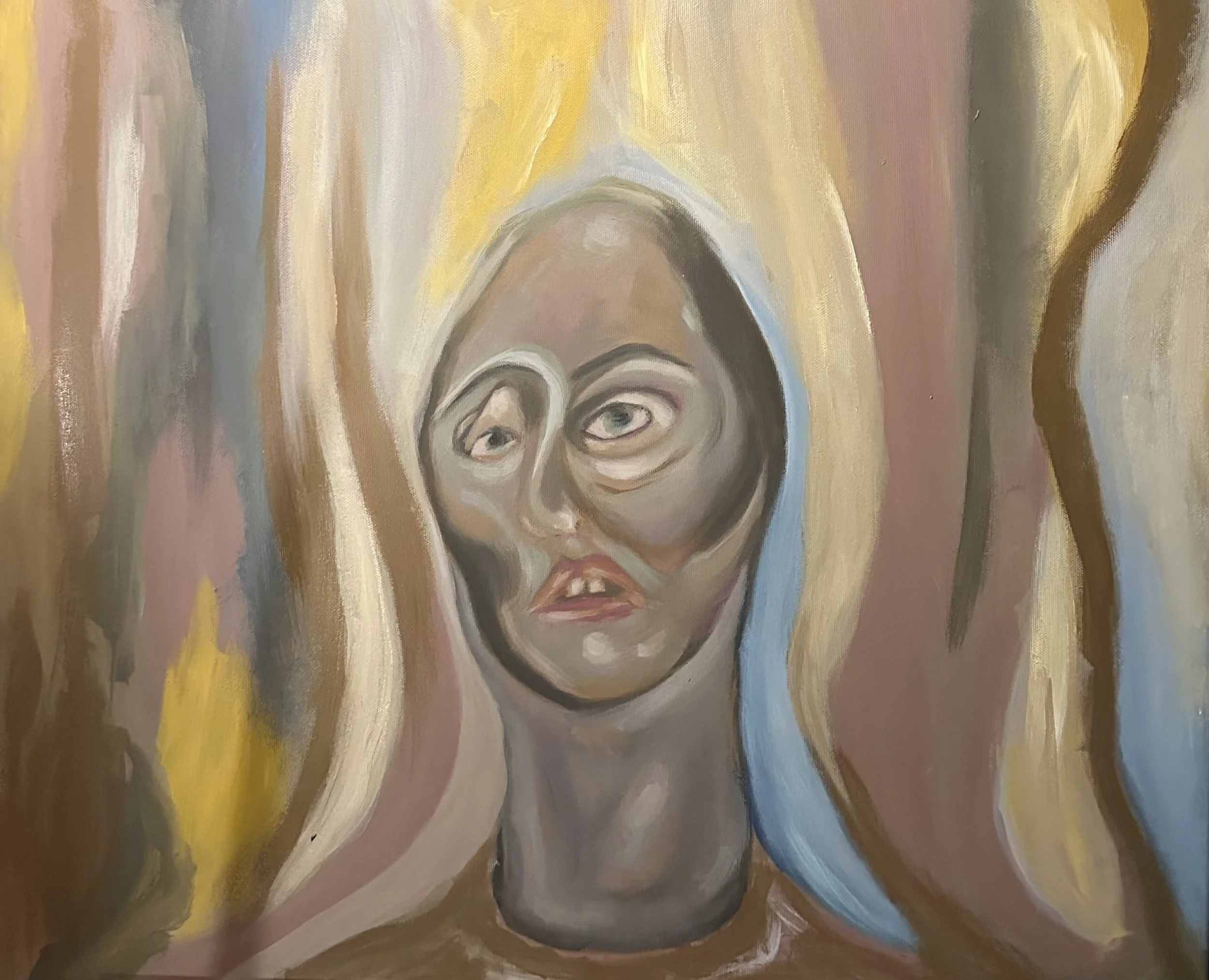 Self in The Foreground, 2026 Acrylic on Canvas