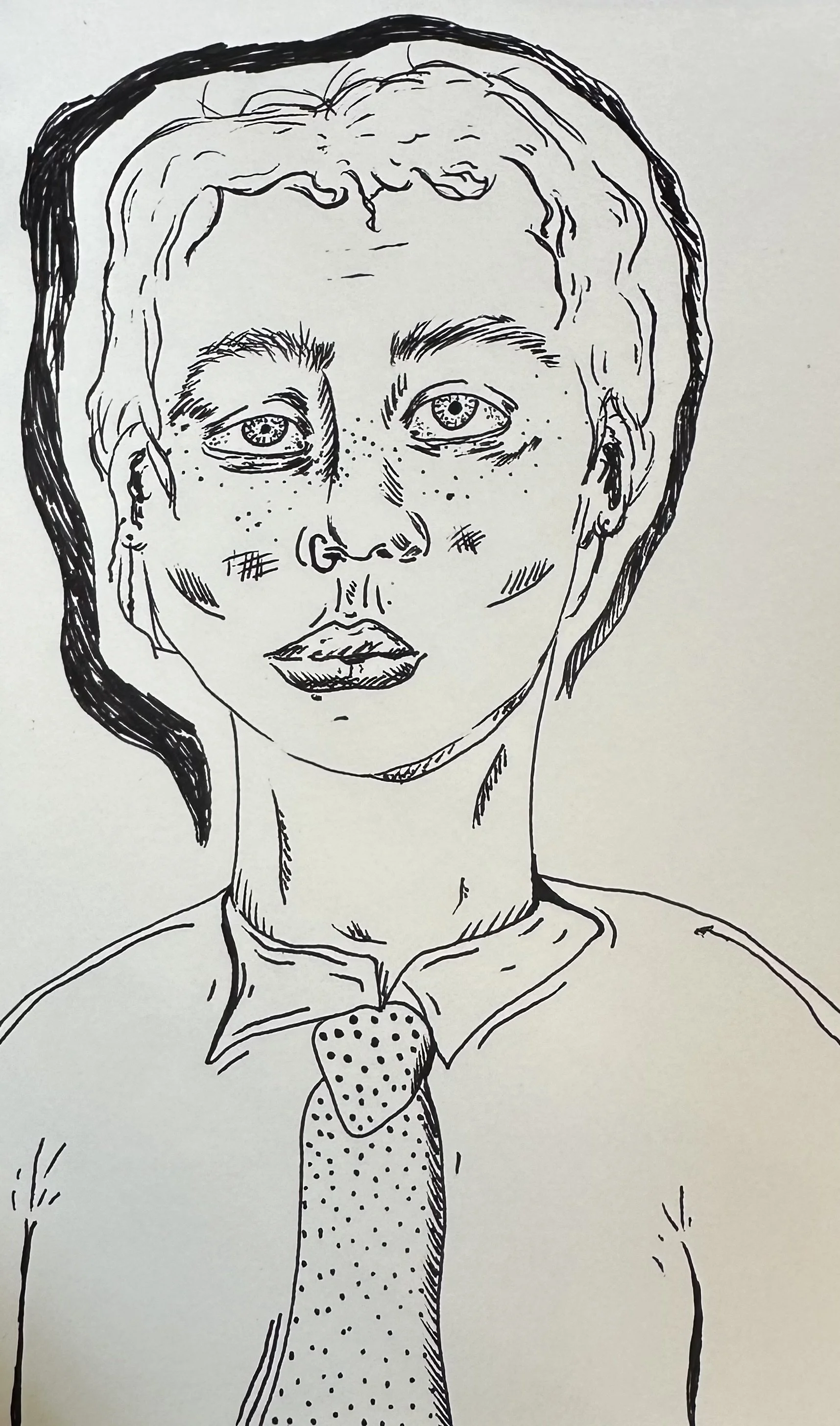 Mr. Teacher, 2026 Ink on Paper