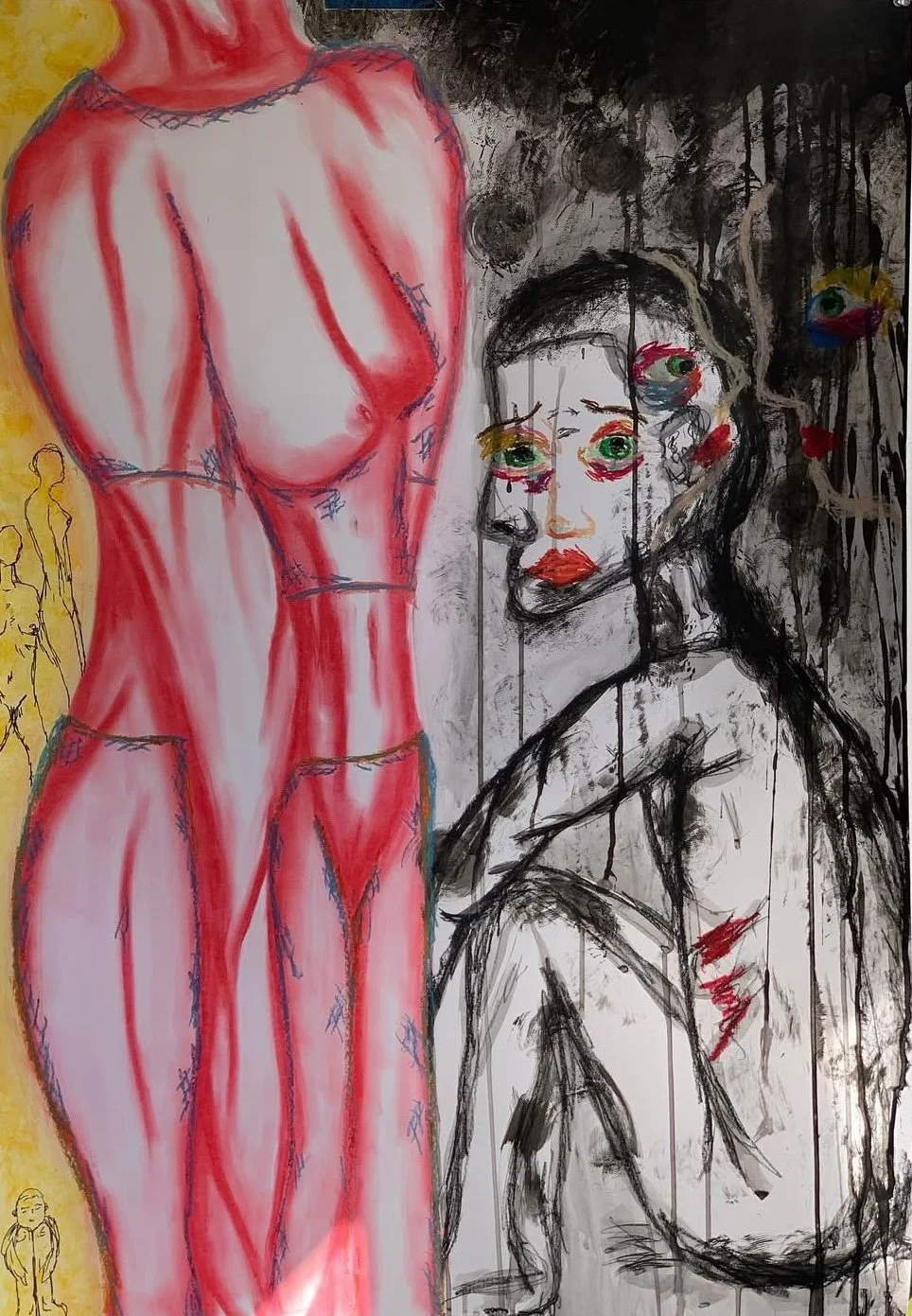 The Child, 2022 Mixed Media on Paper