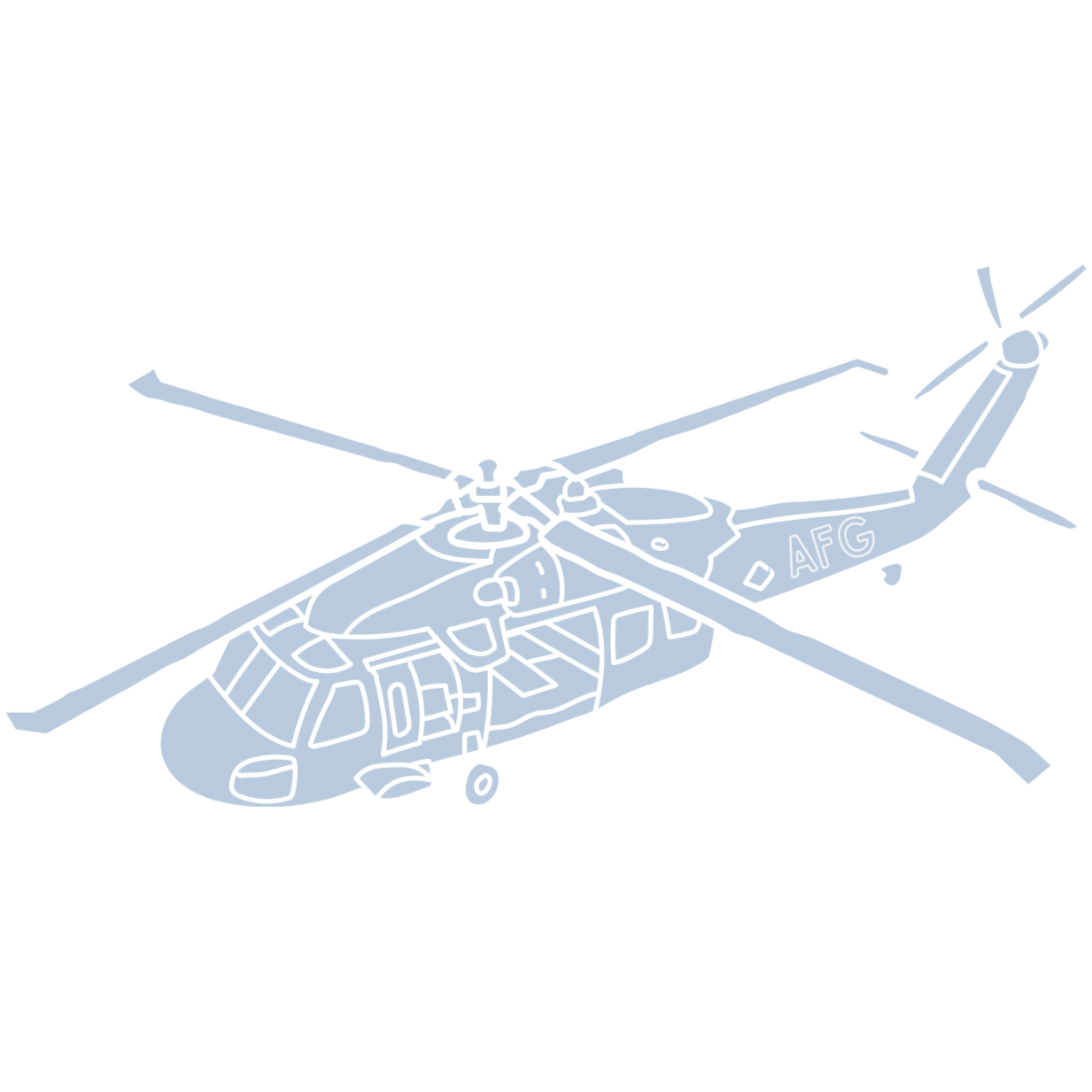 Geometric drawing of an outline square with sections divided by vertical, horizontal, and circle lines.