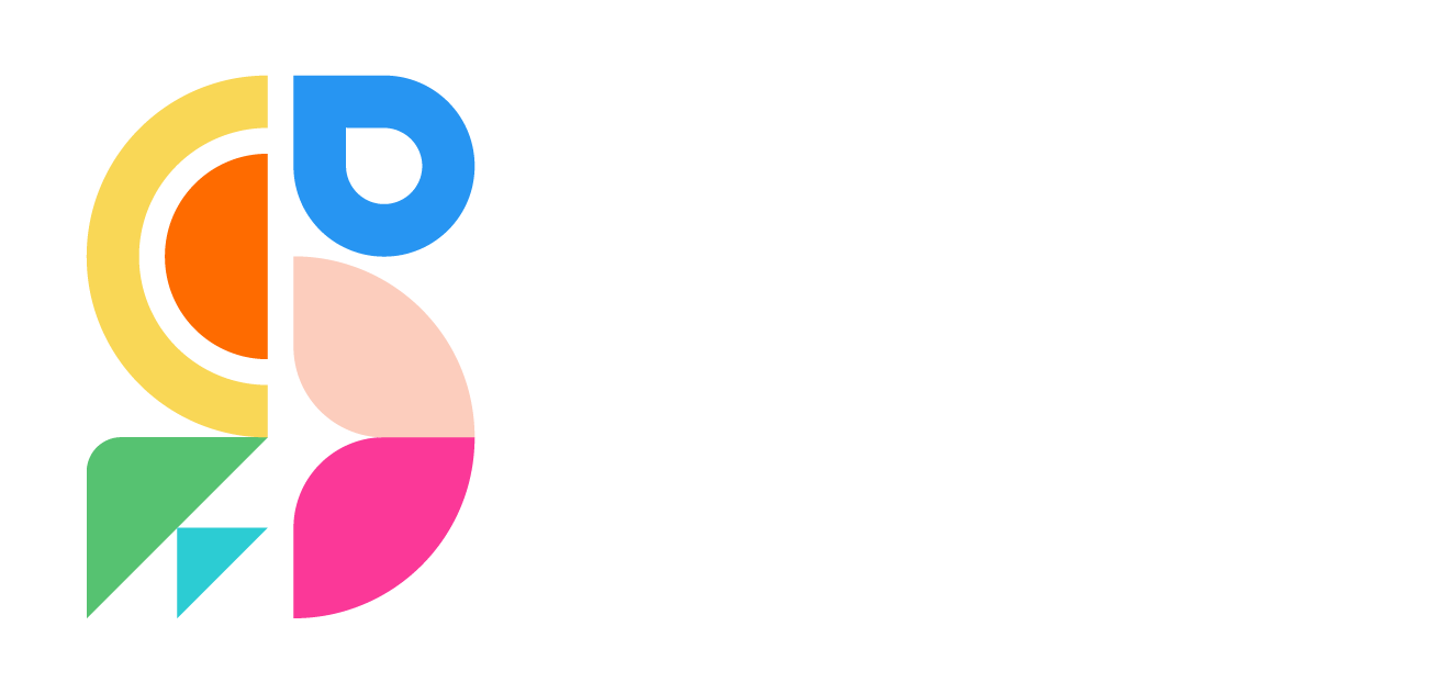 Logo de 'Aguas de Saltillo' con diferentes formas y colores y el texto 'Hacemos Ciudad'.