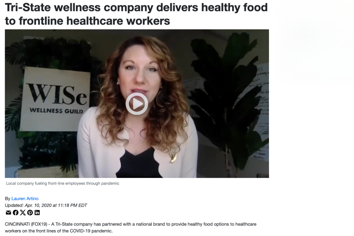 Tri-State wellness company delivers healthy food to frontline healthcare workers