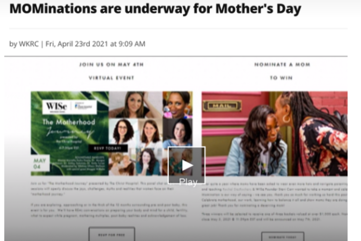 MOMinations are underway for Mother's Day