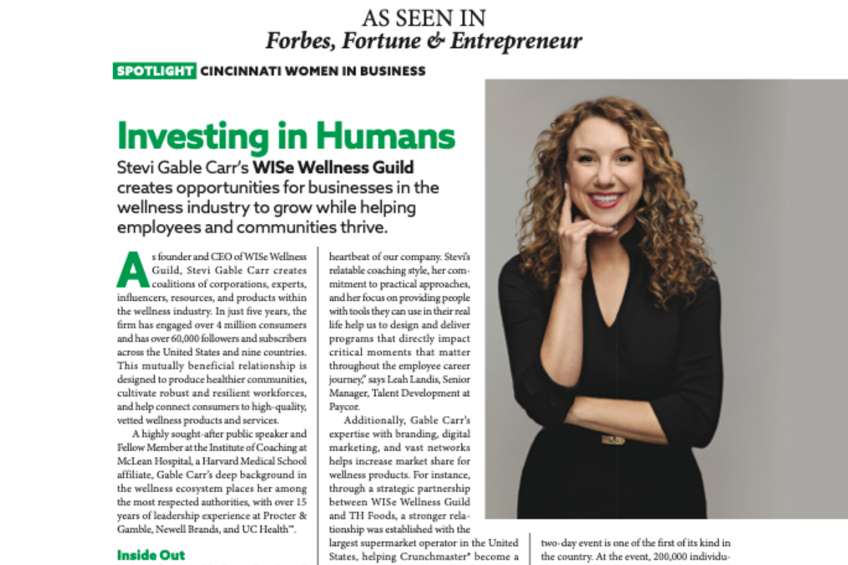 WISe Wellness Guild Featured in Forbes Magazine