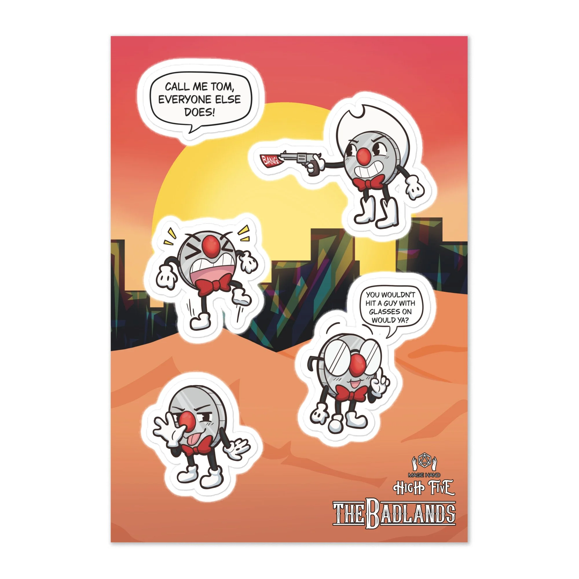 Tom the Trickster Sticker Sheet