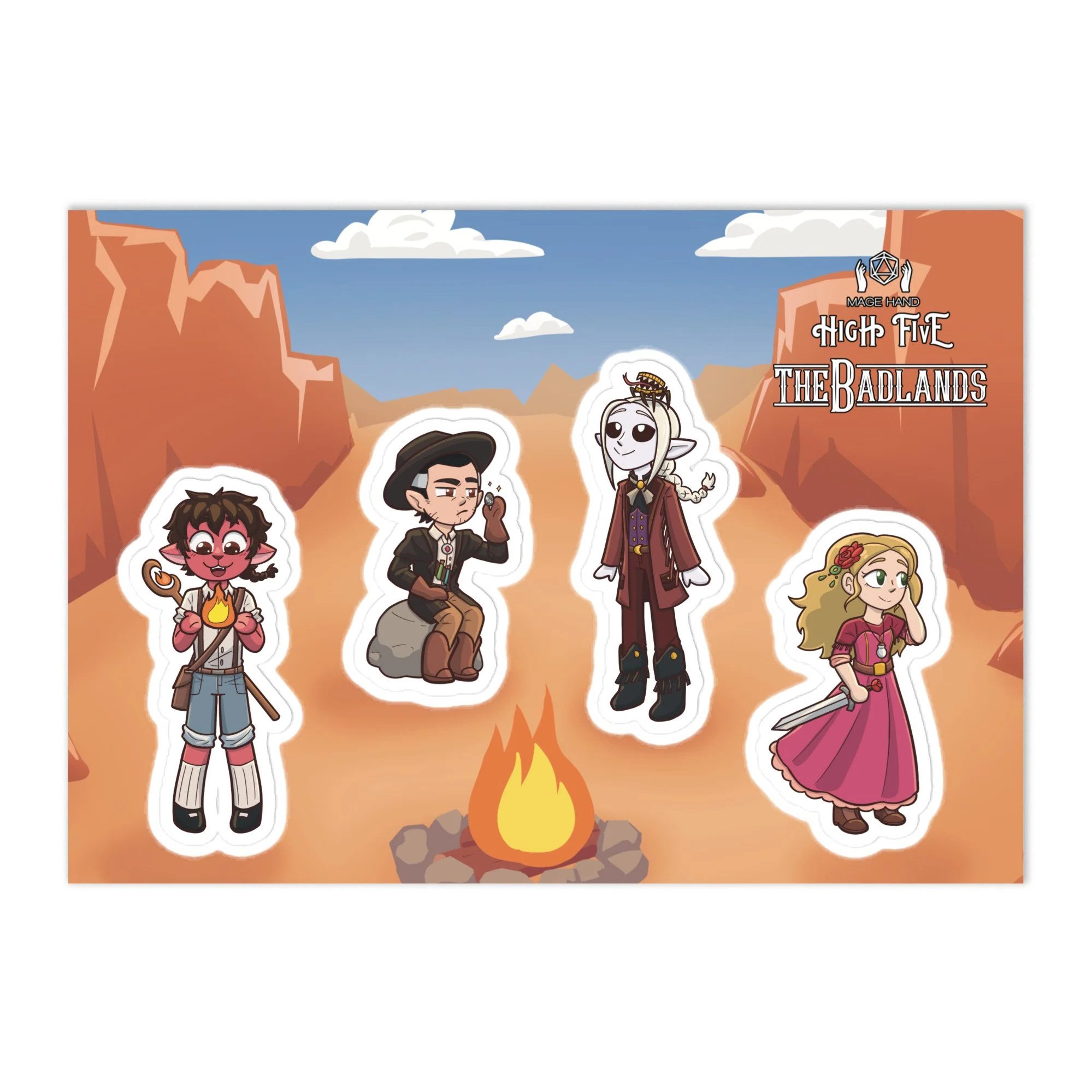 Twin River Trio Sticker Sheet