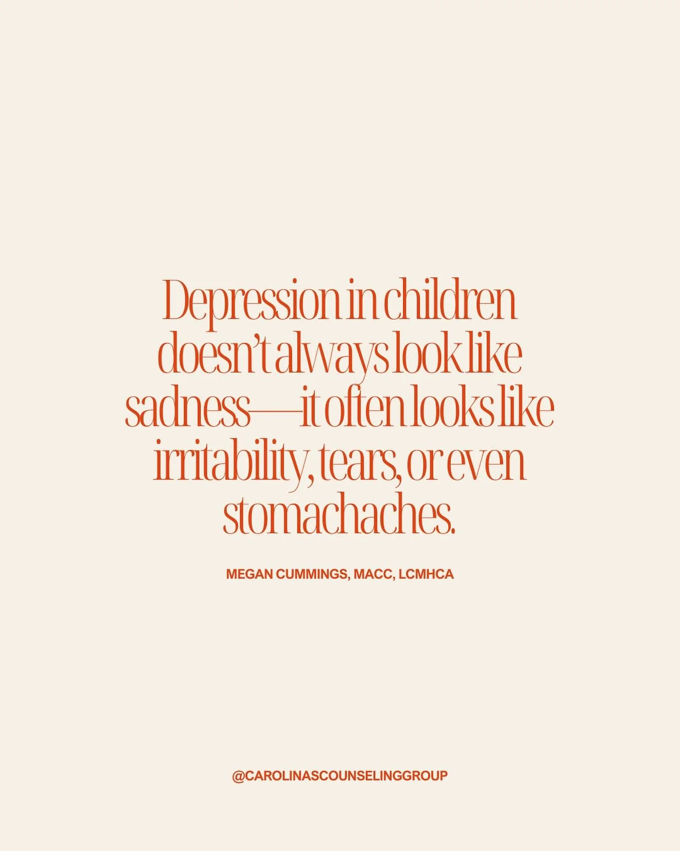 Depression in children doesn&rsquo;t always look like sadness. Sometimes it shows up as irritability, frequent tears, or even stomachaches. 💛

On our blog, we share how play therapy gives kids a safe way to express what words can&rsquo;t&mdash;and h