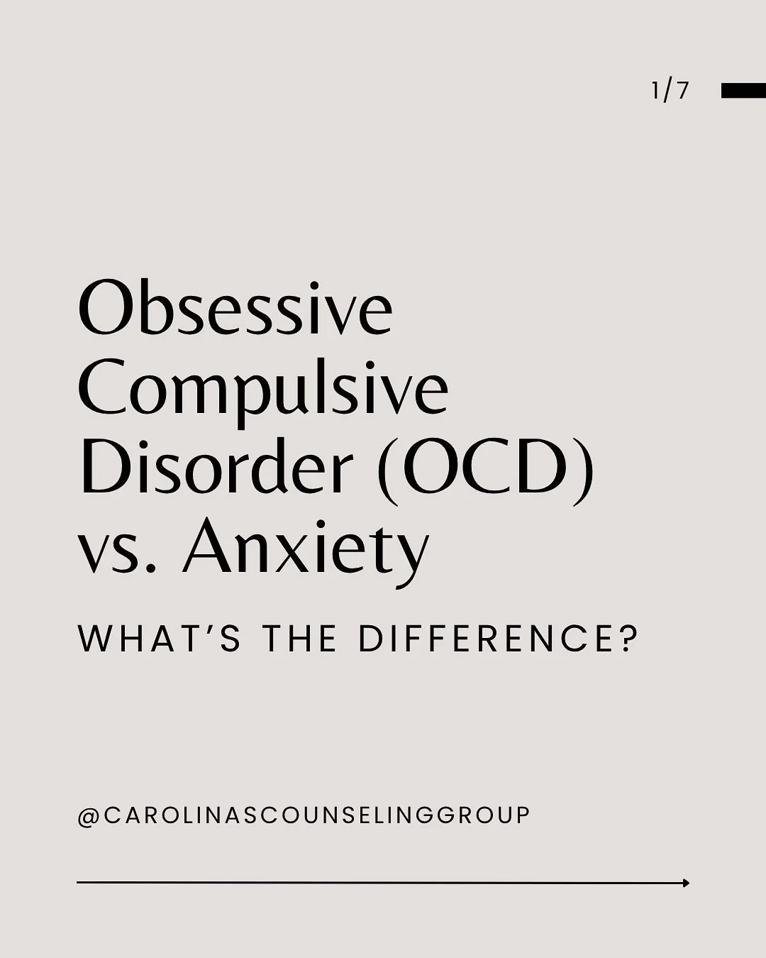 Anxiety and OCD can look similar from the outside—but they’re not the same.
✨ Anxiety says, “What if something bad happens?”
🌀 OCD says, “Something bad will happen unless I do something to stop it.”
Both involve