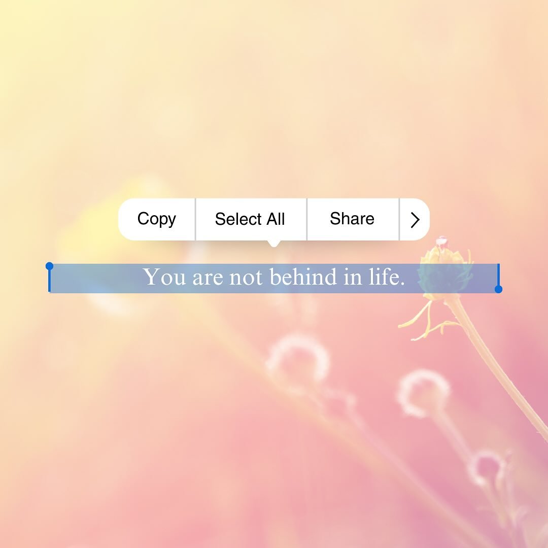 If you feel like everyone else is moving faster, building more, or figuring things out sooner, you&rsquo;re not alone. Healing, growth, and direction don&rsquo;t follow a single timeline. Life isn&rsquo;t a competition &mdash; and you are not behind.