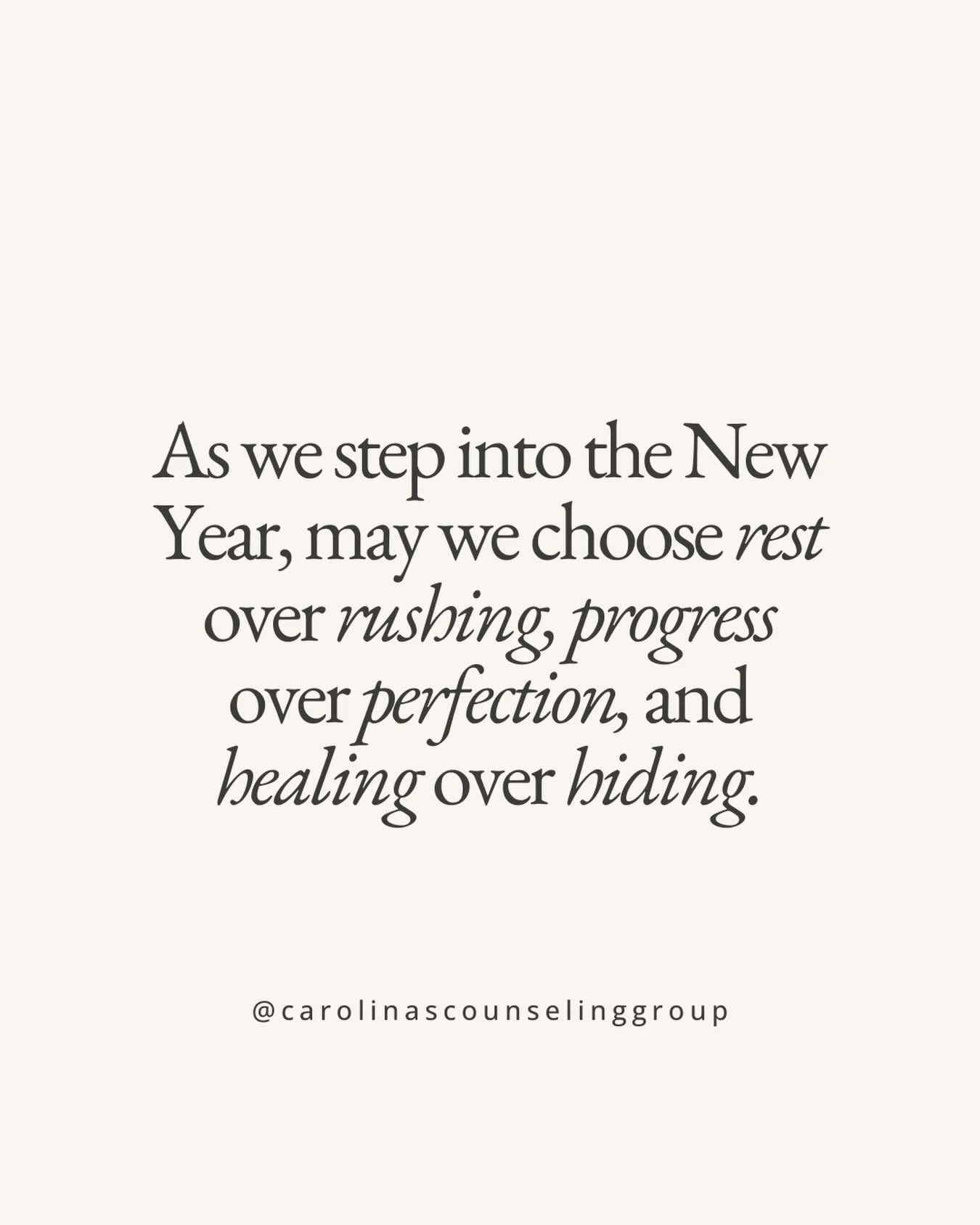 ✨ As we welcome the New Year, remember that change doesn&rsquo;t have to be drastic to be meaningful. Small shifts&mdash;resting more, speaking to yourself with kindness, reaching out for support&mdash;can create powerful ripple effects. Progress, no